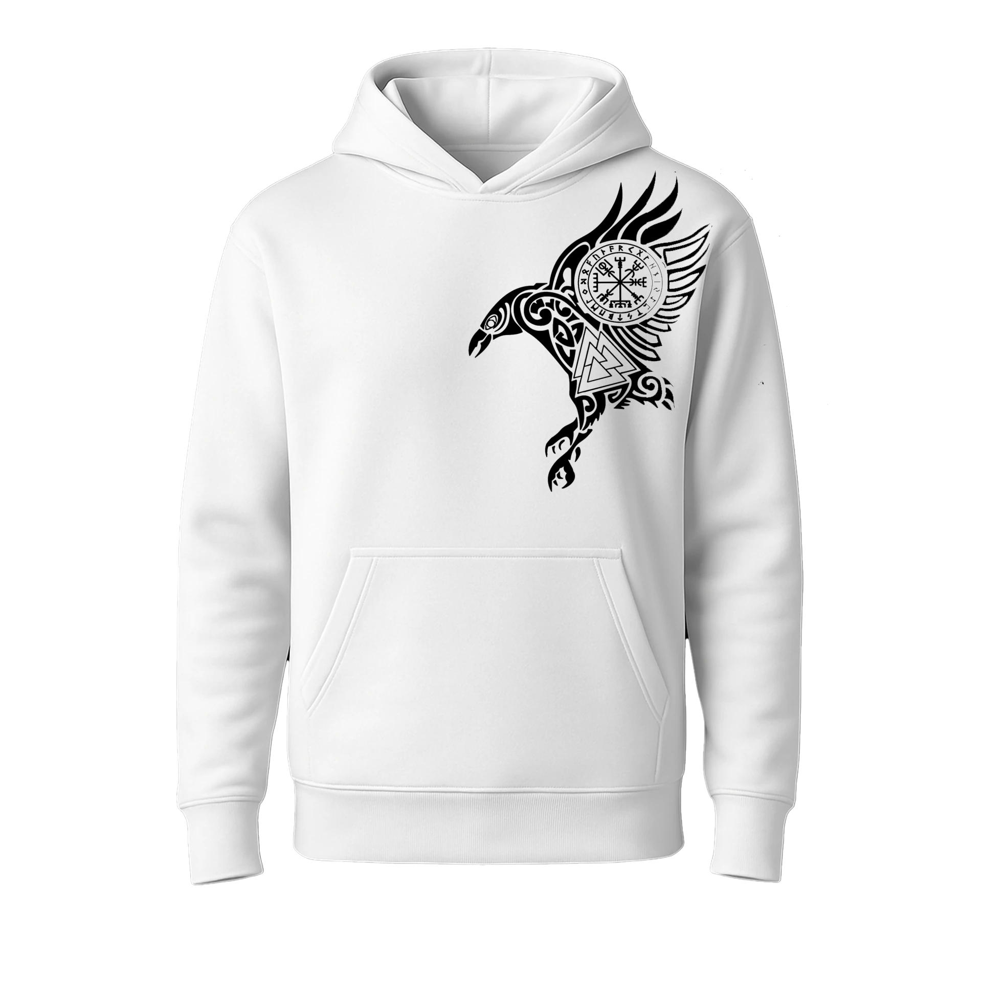 Raven II Ön  Baskılı Nordic  (Unisex Hoodie)