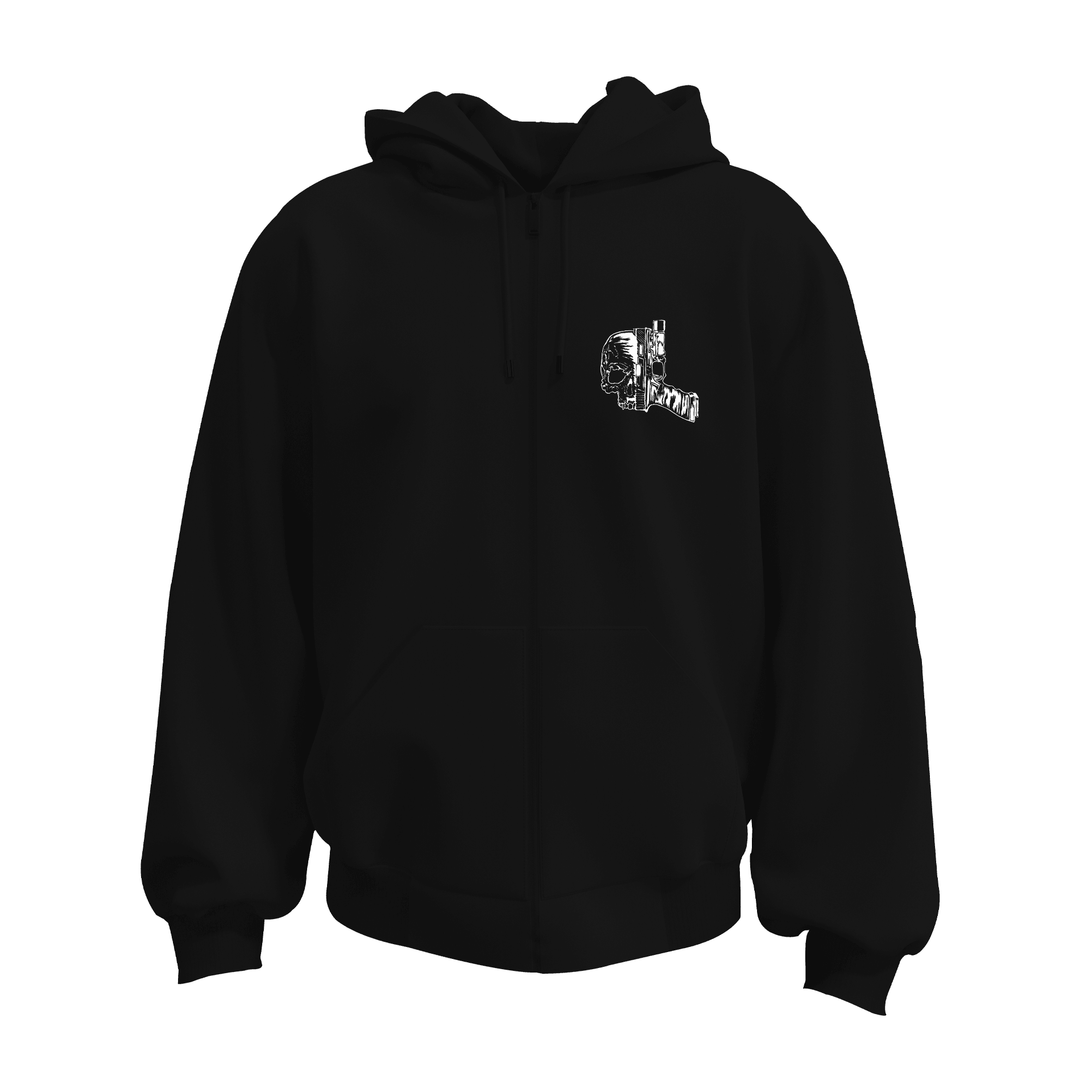 Hard Times Strong Men Ön ve Arka Baskılı Warrior Series   (Unisex Fermuarlı Hoodie )