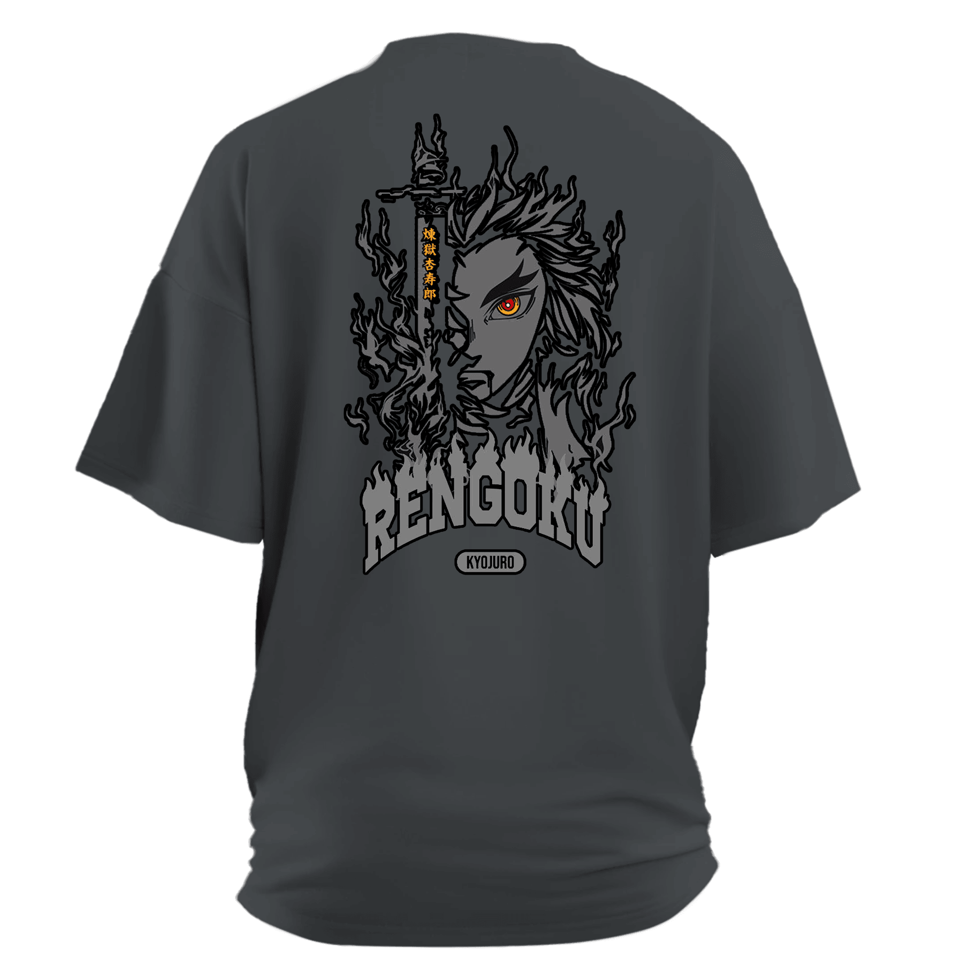 Rengoku  Ön Nakışlı ve Arka BaskılıAnime Series (Unisex Tişört)