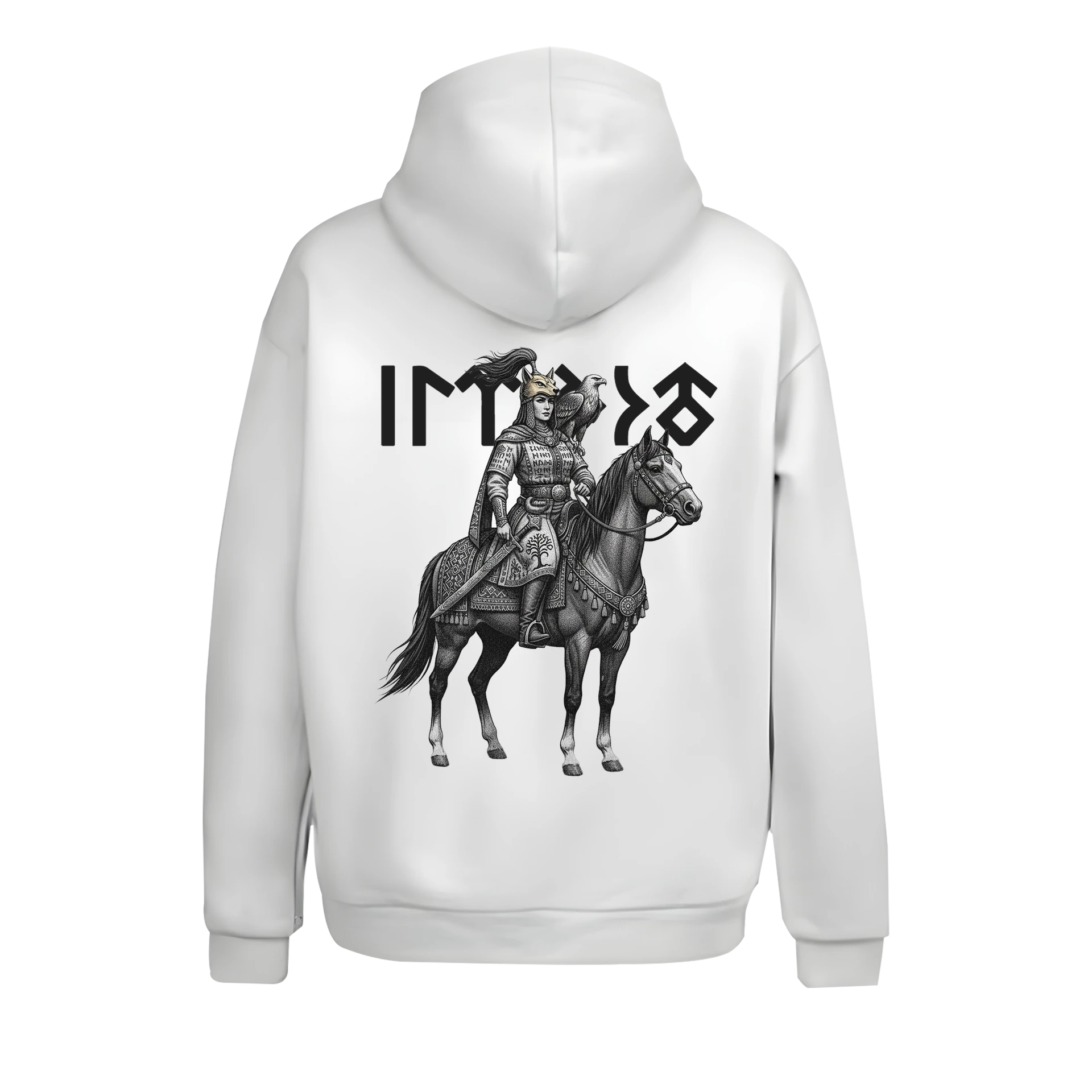 Tomris Hatun  Ön Ve Arka Baskılı    Türk Serisi (Unisex Kapüşonlu)