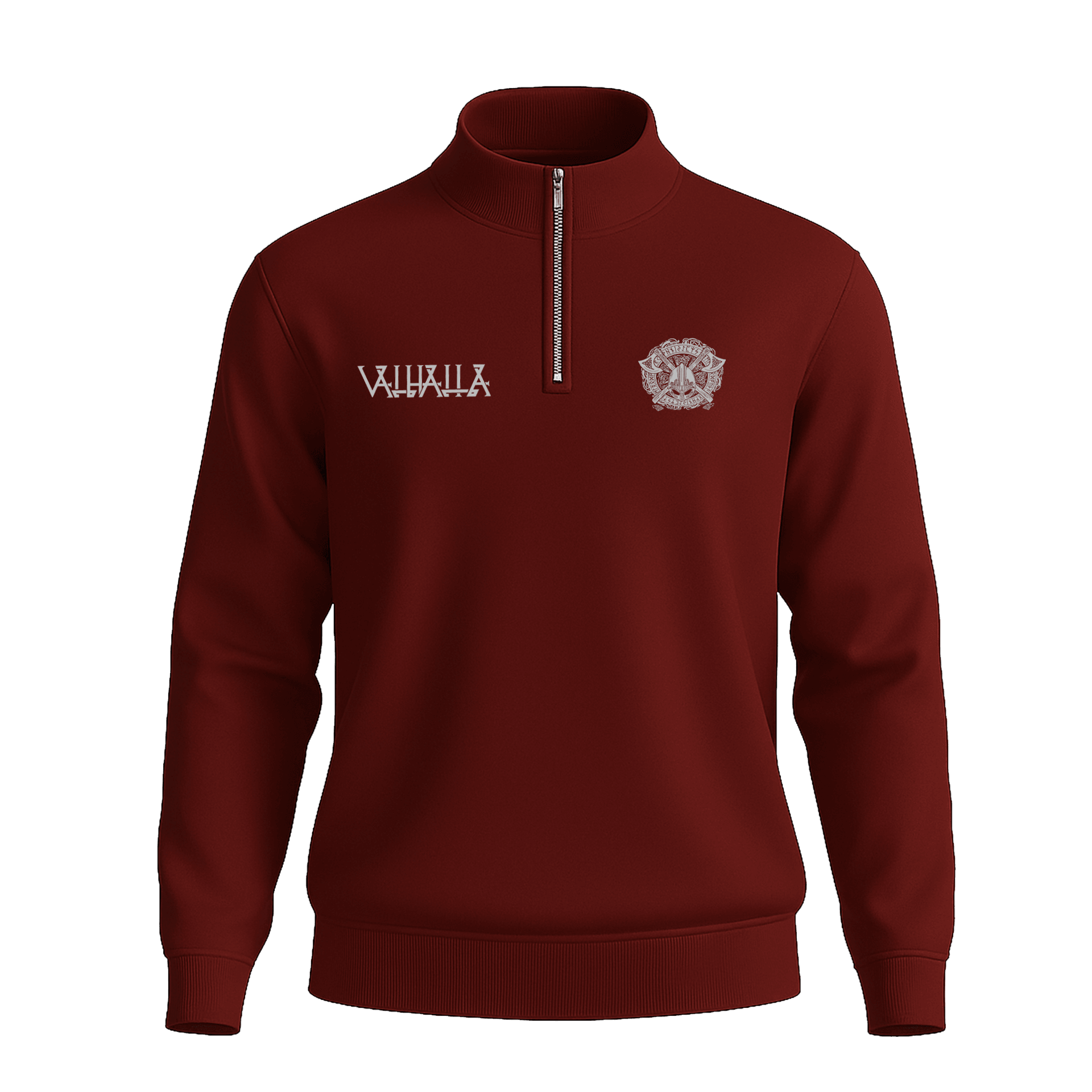 Valhalla   Ön Baskılı (Unisex Yarım Fermuarlı Sweat)