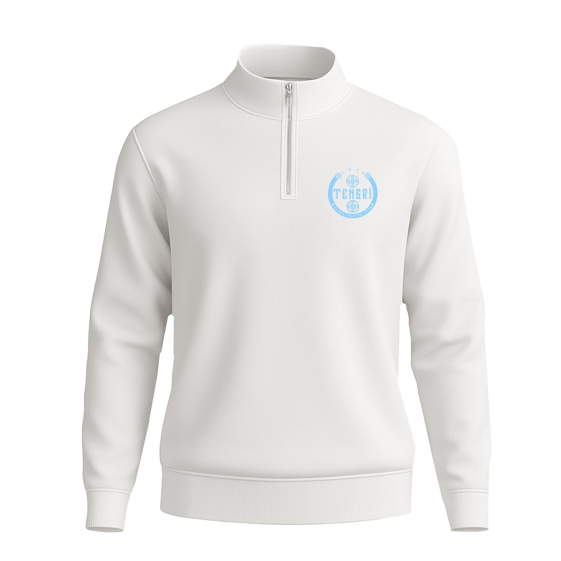 Tengri II  Ön Ve Arka  Baskılı (Unisex Yarım Fermuarlı Sweat)
