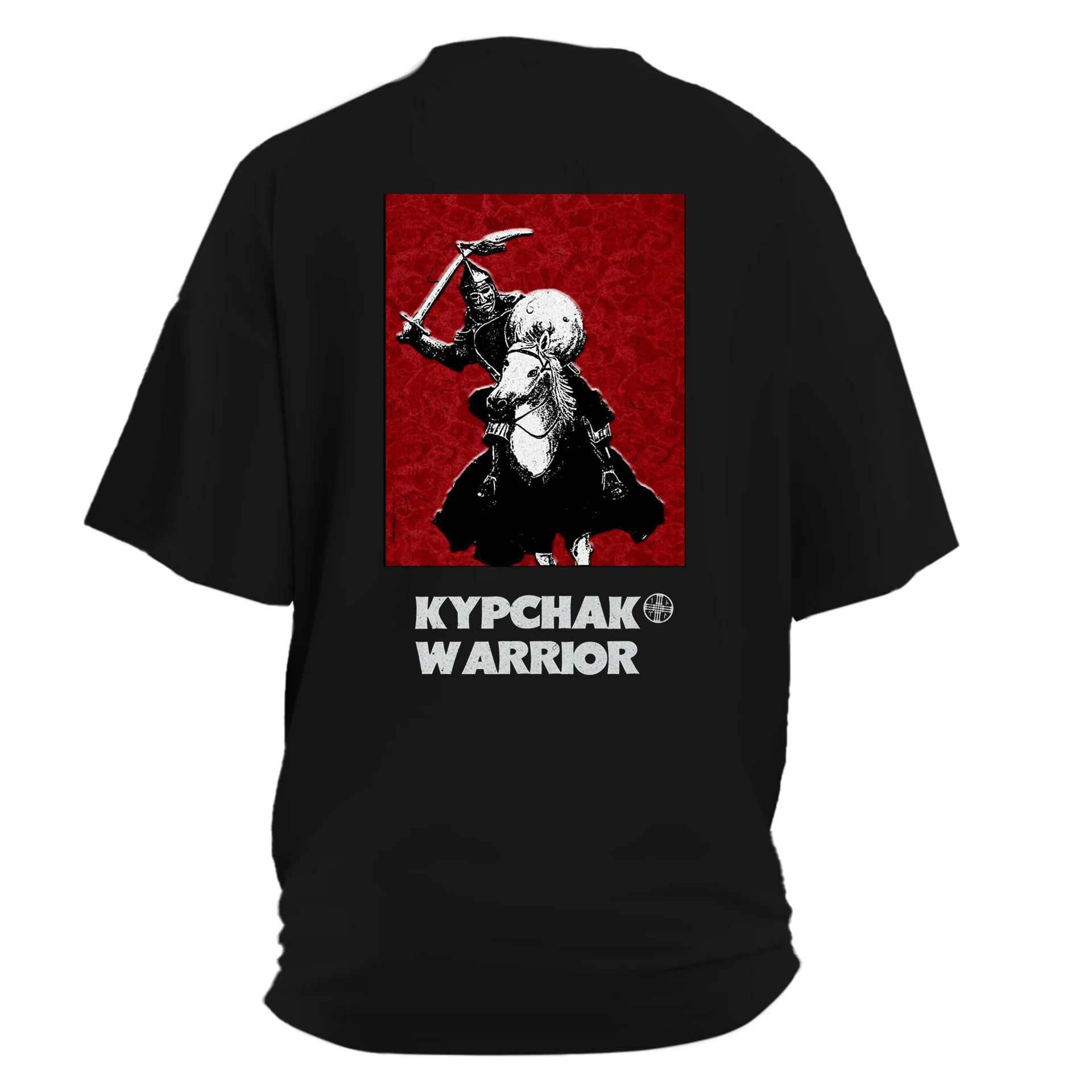 Kıpçak Siyah   Ön   ve Arka Baskılı  (S  Regular     TEK Beden Outlet Ürün)