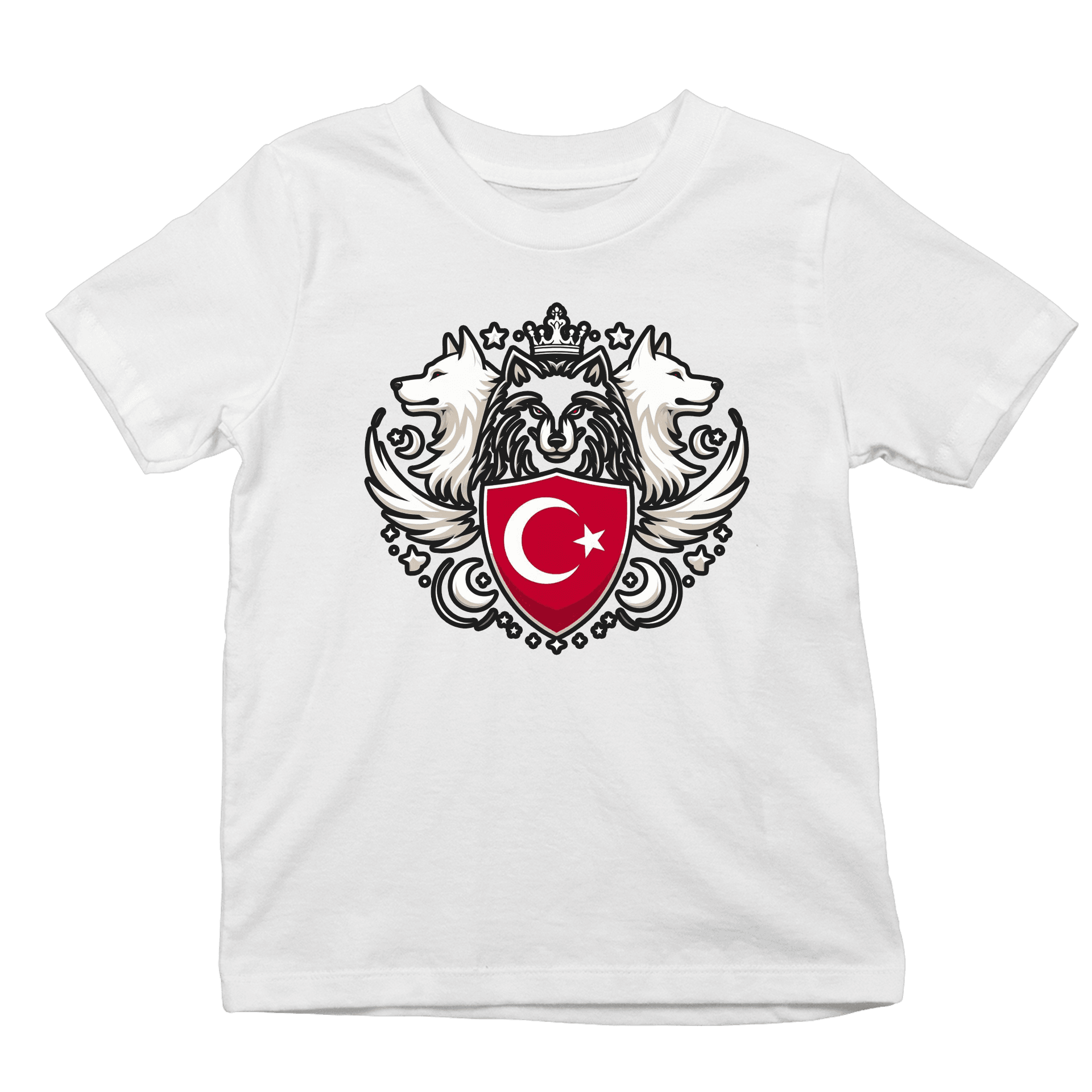 Kurt Bayrak  Ön Baskılı (Çocuk unisex tişört)