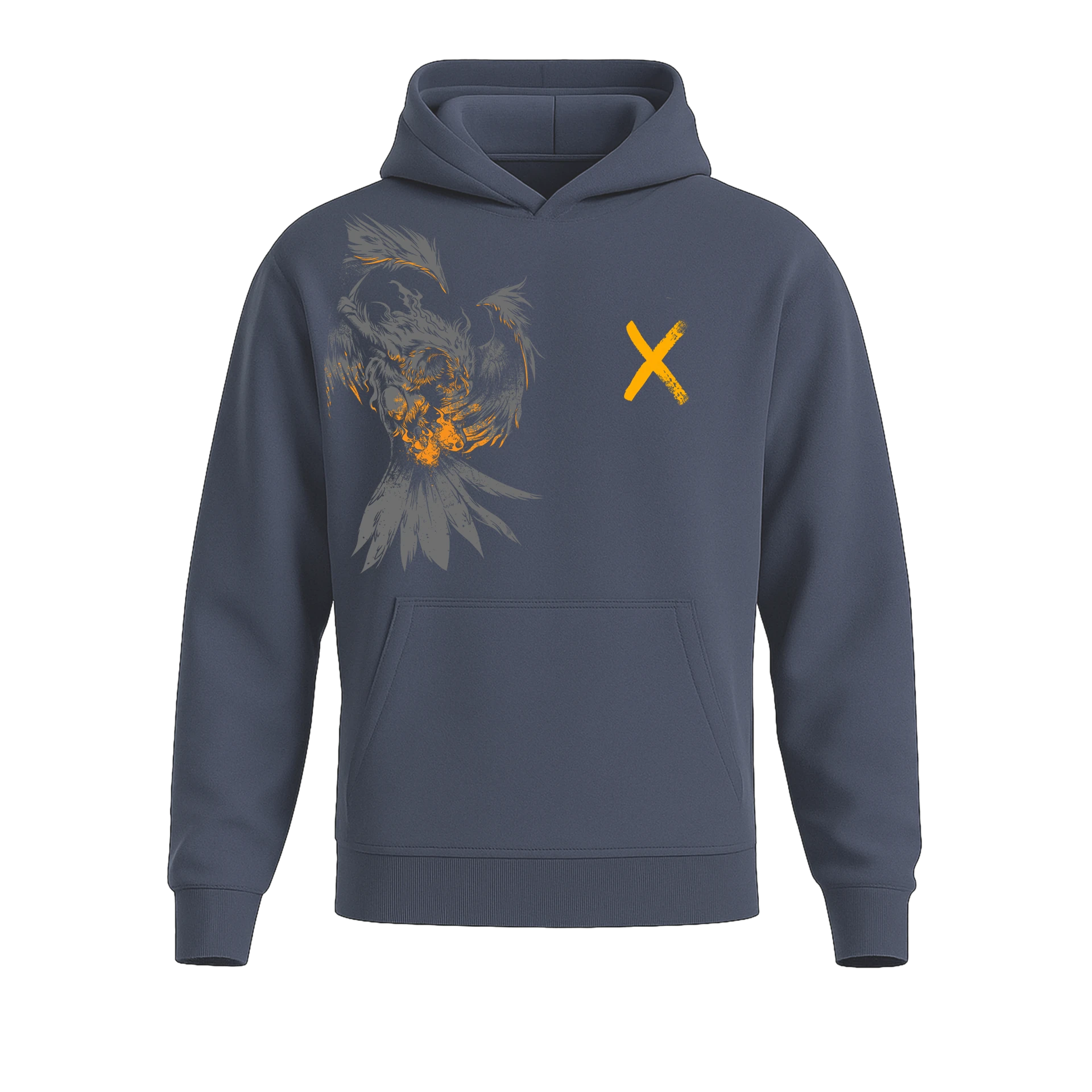 Goth Eagle Ön Baskılı  (Unisex Hoodie )