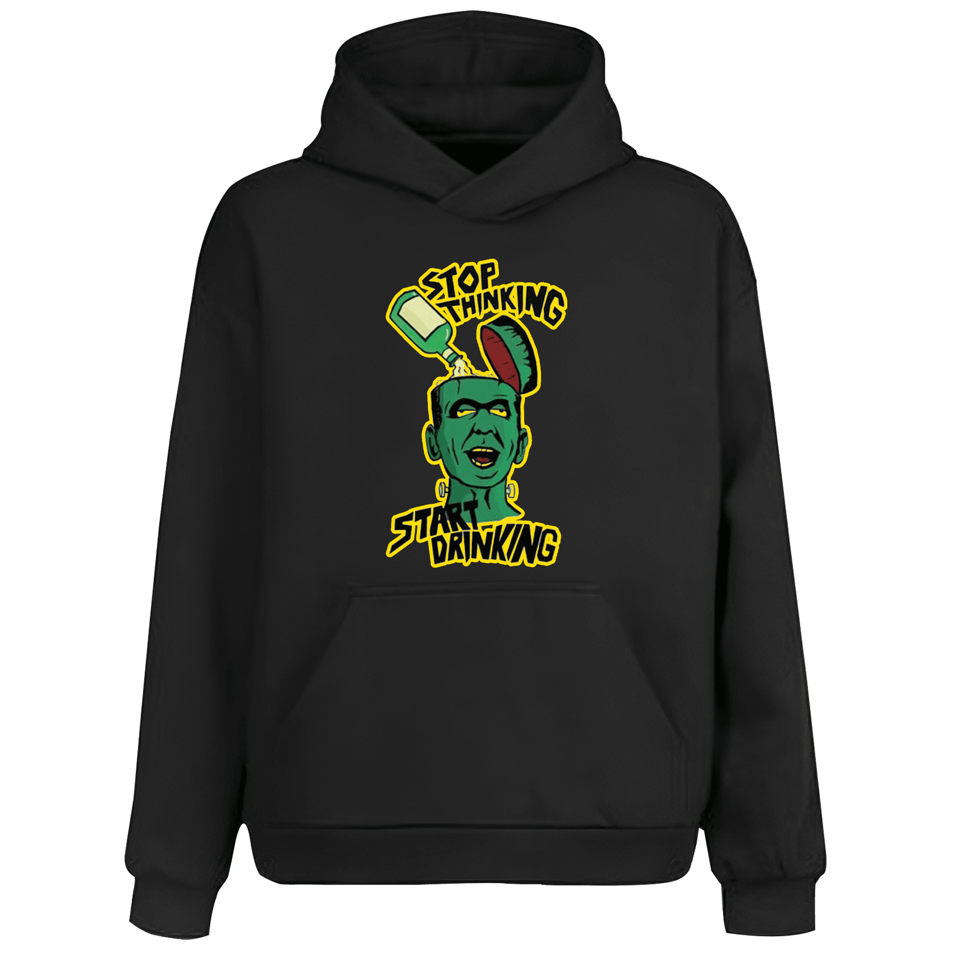 Stop Thinking Star Drinking Alcohol Series (Unisex Hoodie)