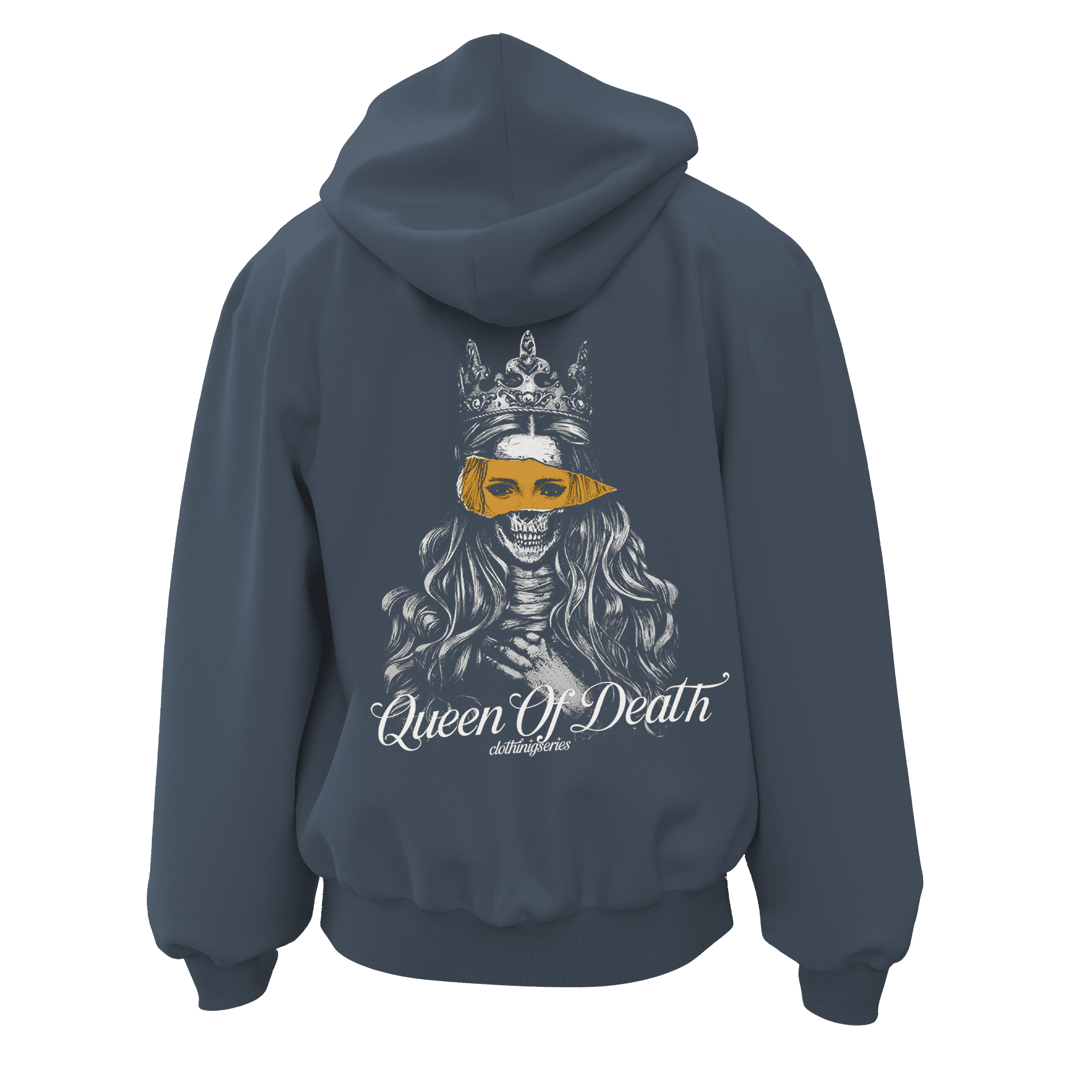 Queen Of Death Ön Ve ArkaBaskılı (Unisex Fermuarlı Hoodie )