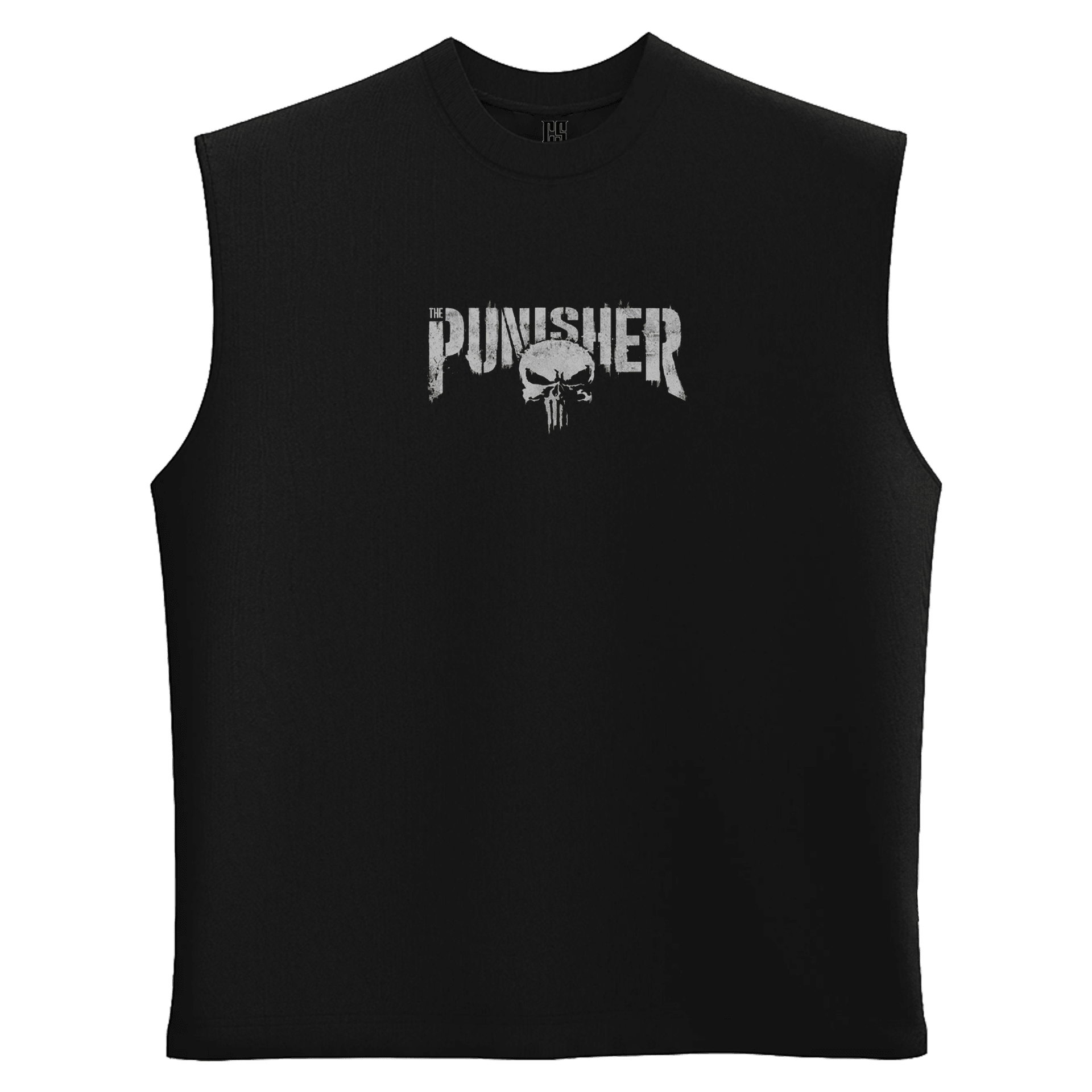 Punisher Logo Hero Series Ön Ve Arka Baskılı (Unisex Sleeveless Atlet )
