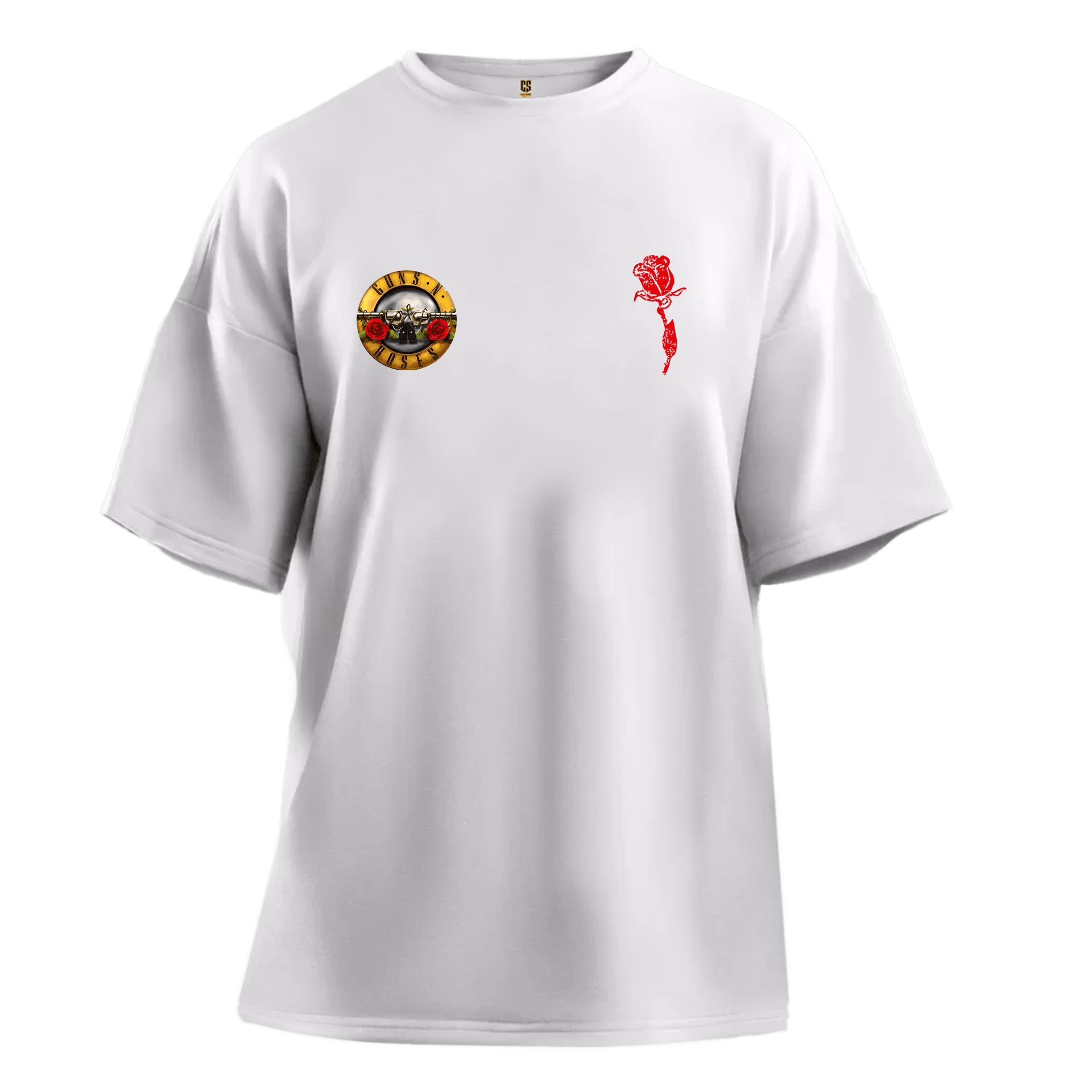 Guns N Roses ROSES LOGO Ön Ve Arka Baskılı (Unisex Tişört )