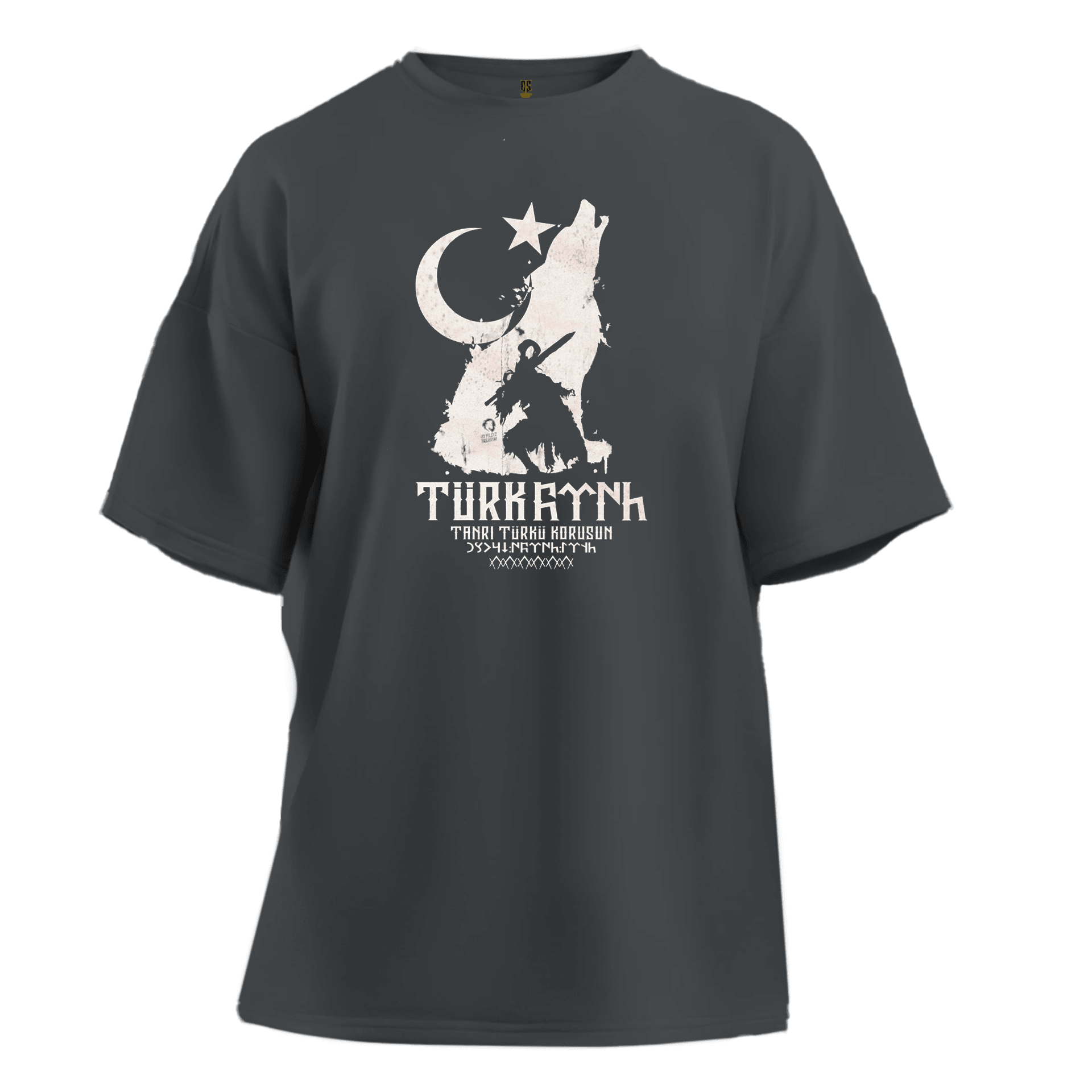 Tanrı Türkü Korusun  Ön Baskılı (Unisex Tişört)