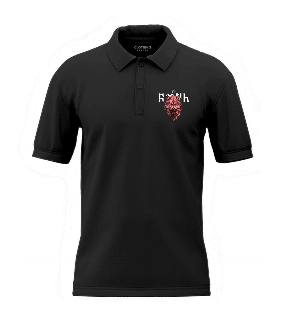 Türk Kurt  Ön  Baskılı (Unisex Polo Yaka)
