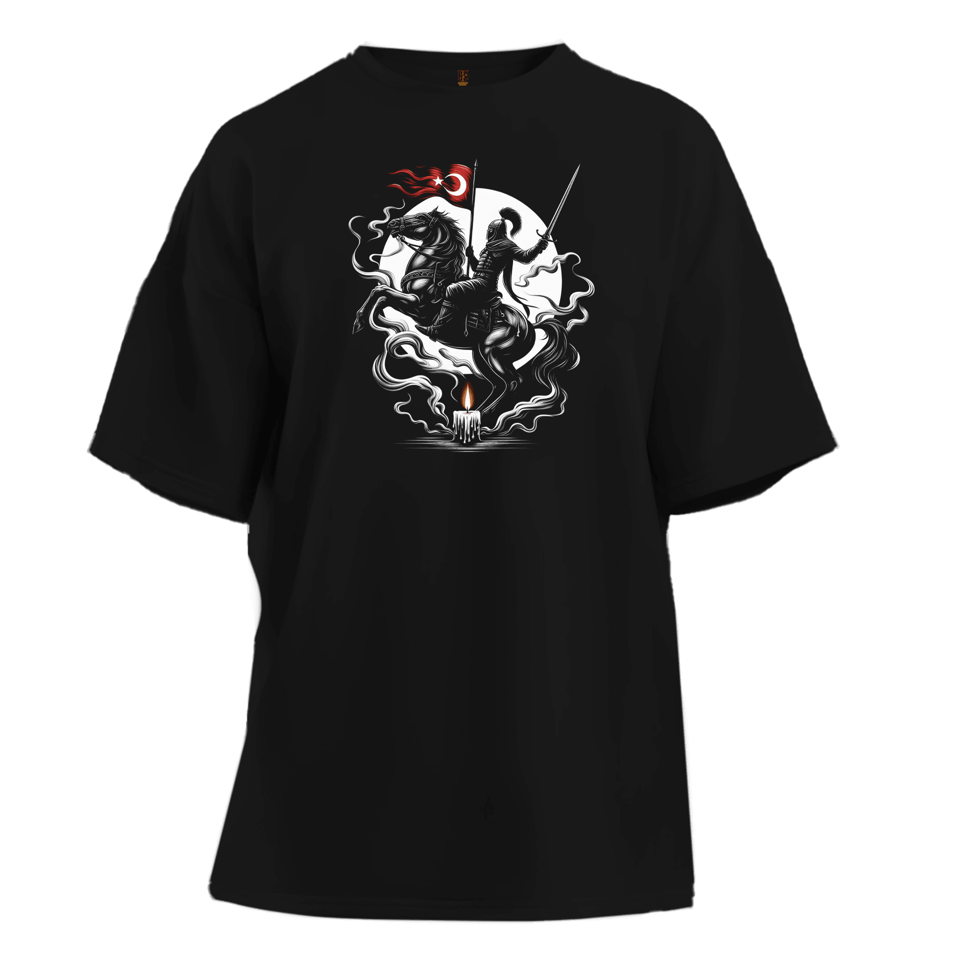 Türk Sancağı III Ön  Baskılı   (Unisex Tişört)