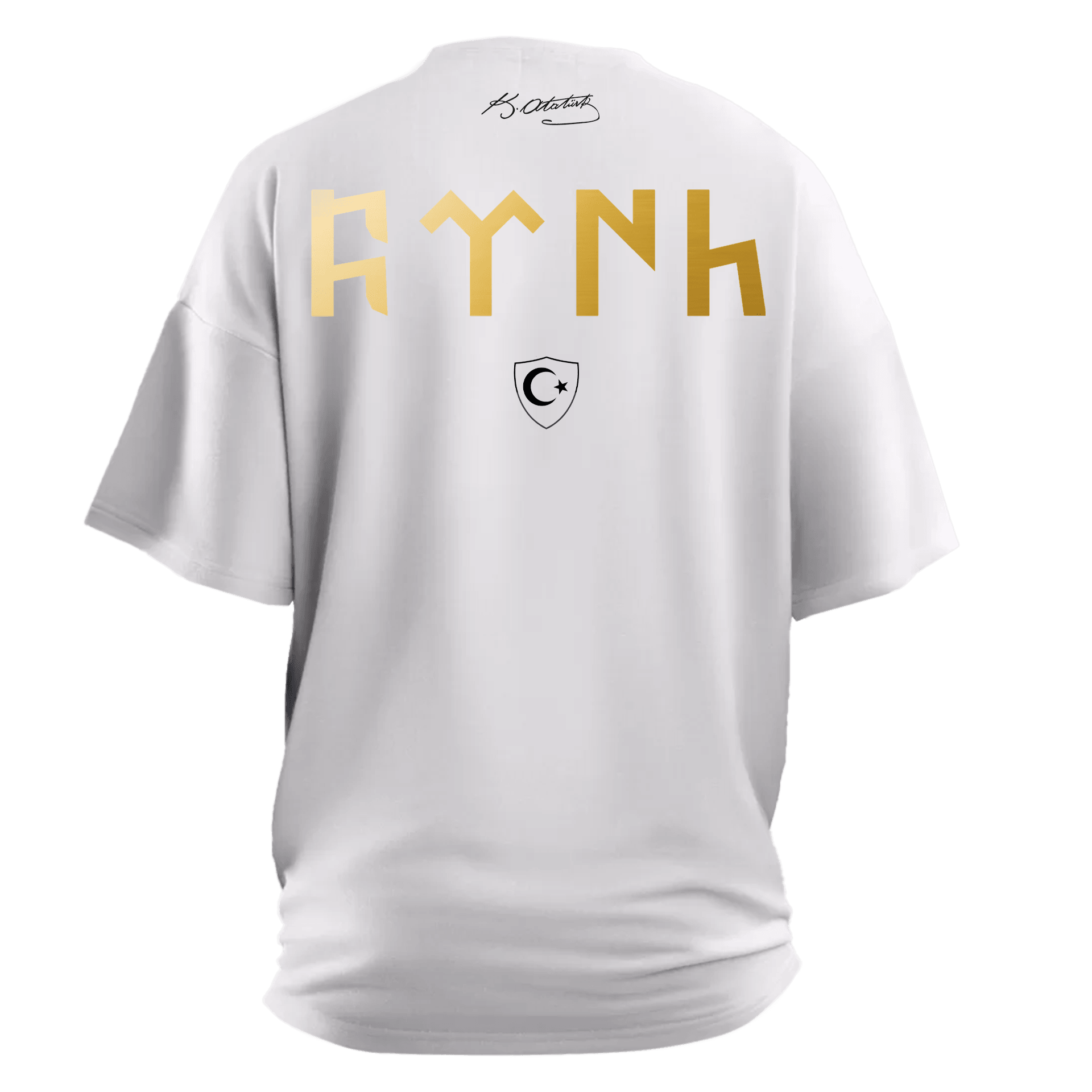 Türk Armalı   Ön Ve Arka Baskılı   (Unisex Tişört)