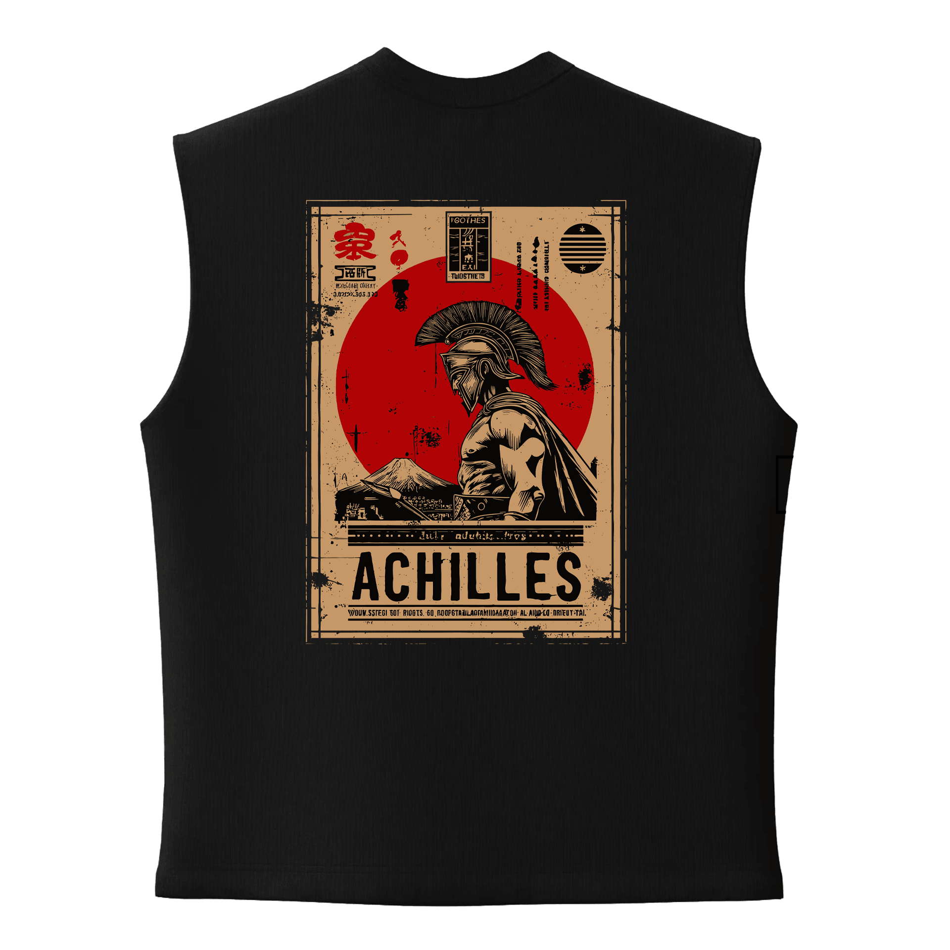   Achilles Ön ve Arka Baskılı    (Unisex Sleeveless Atlet )