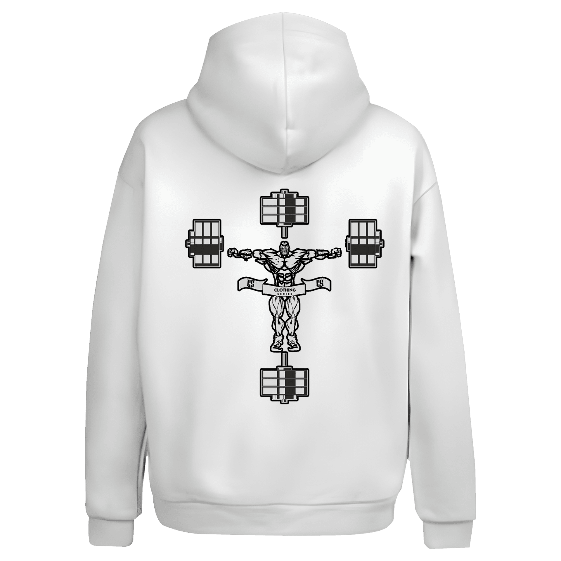 Power Cross Spor Series Ön Ve Arka Baskılı (Unisex Hoodie)