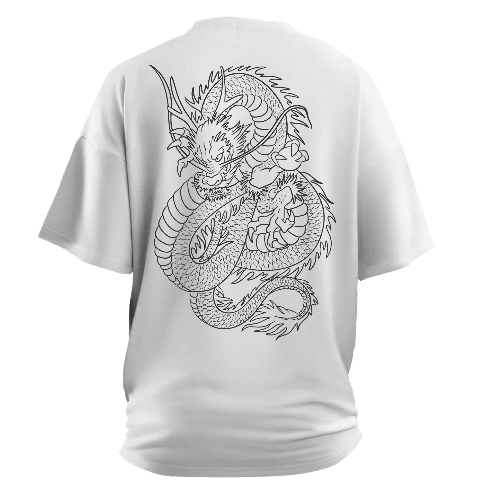 Ying Yang Ön Nakışlı-Arka Baskılı (Unisex Tişört )