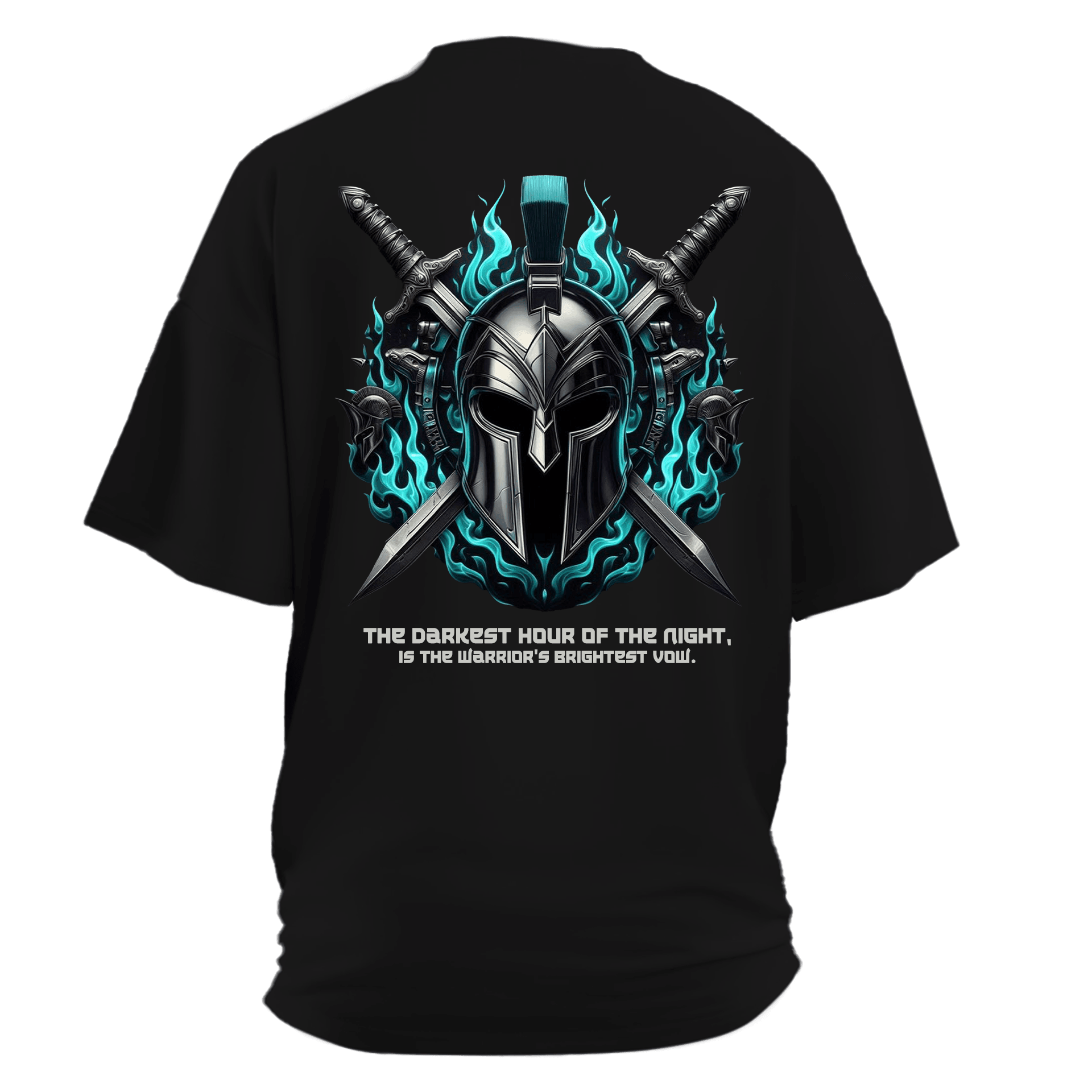  The darkest hour of the night, is the warrior's brightest vow Ön ve Arka Baskılı (Unisex Tişört)