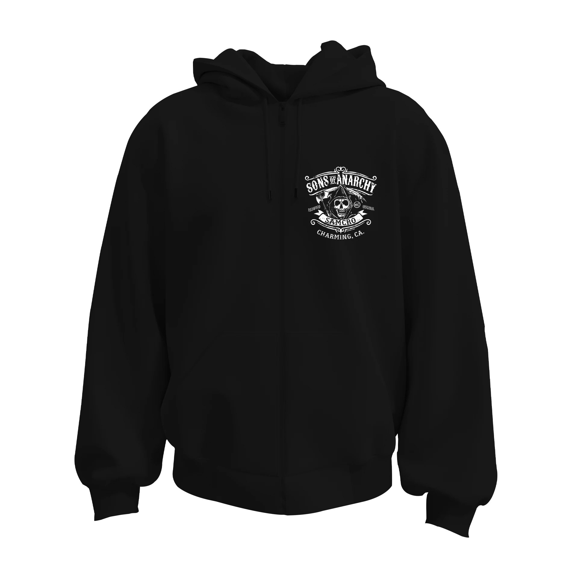 Sons Of Anarchy  Posters Ön Ve Arka  Baskılı  Moto Series (Unisex Fermuarlı Hoodie )