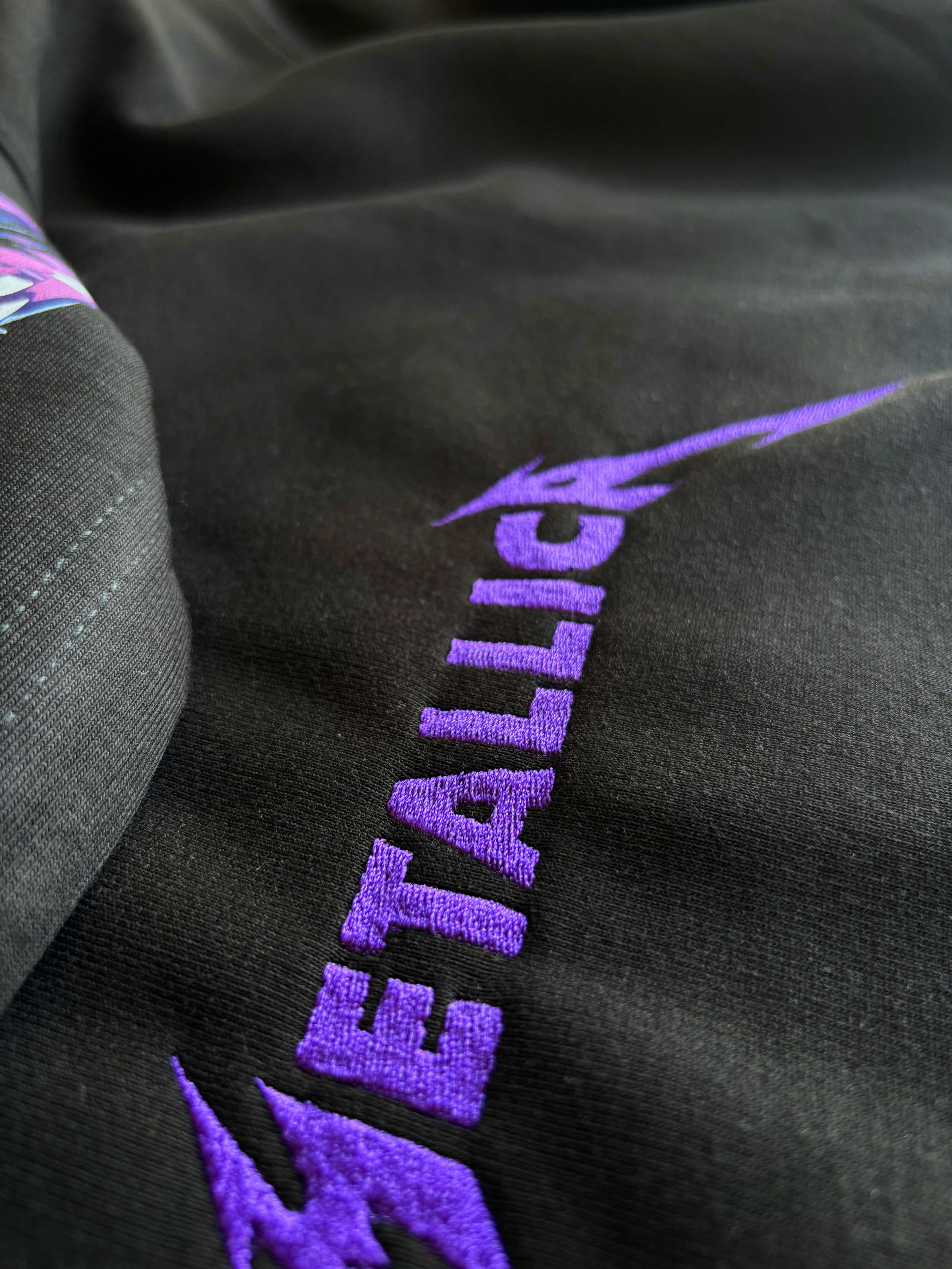 Metallica Rock Series Ön Nakışlı Kapüşon Baskılı (Unisex Hoodie)