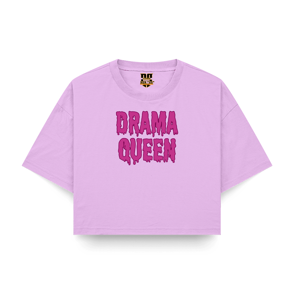 Drama Queen Baskılı Crop
