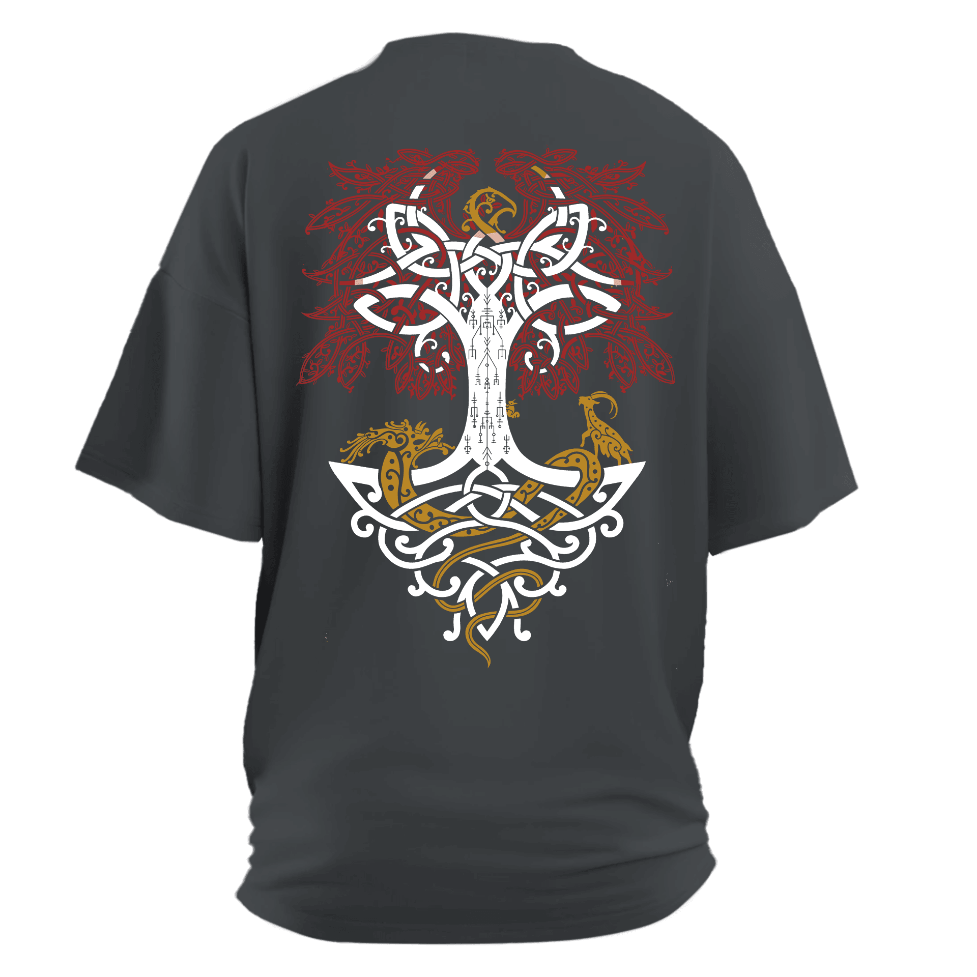 Yggdrasil III Nordic Series Ön Nakışlı Arka Baskılı (Unisex Tişört )