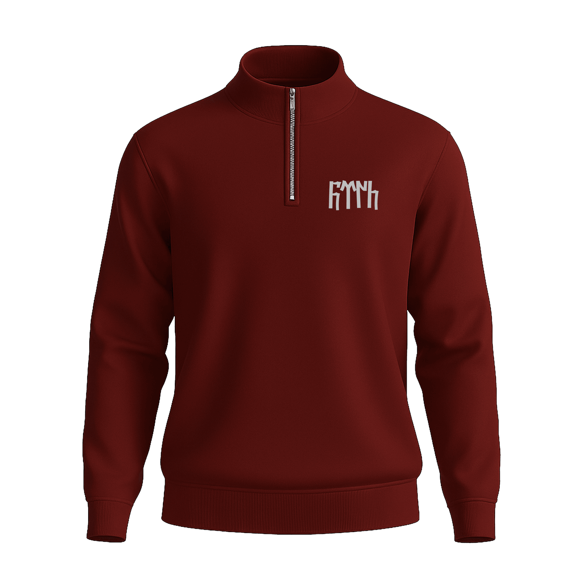 Türk Text  Ön Ve Arka  Baskılı (Unisex Yarım Fermuarlı Sweat)