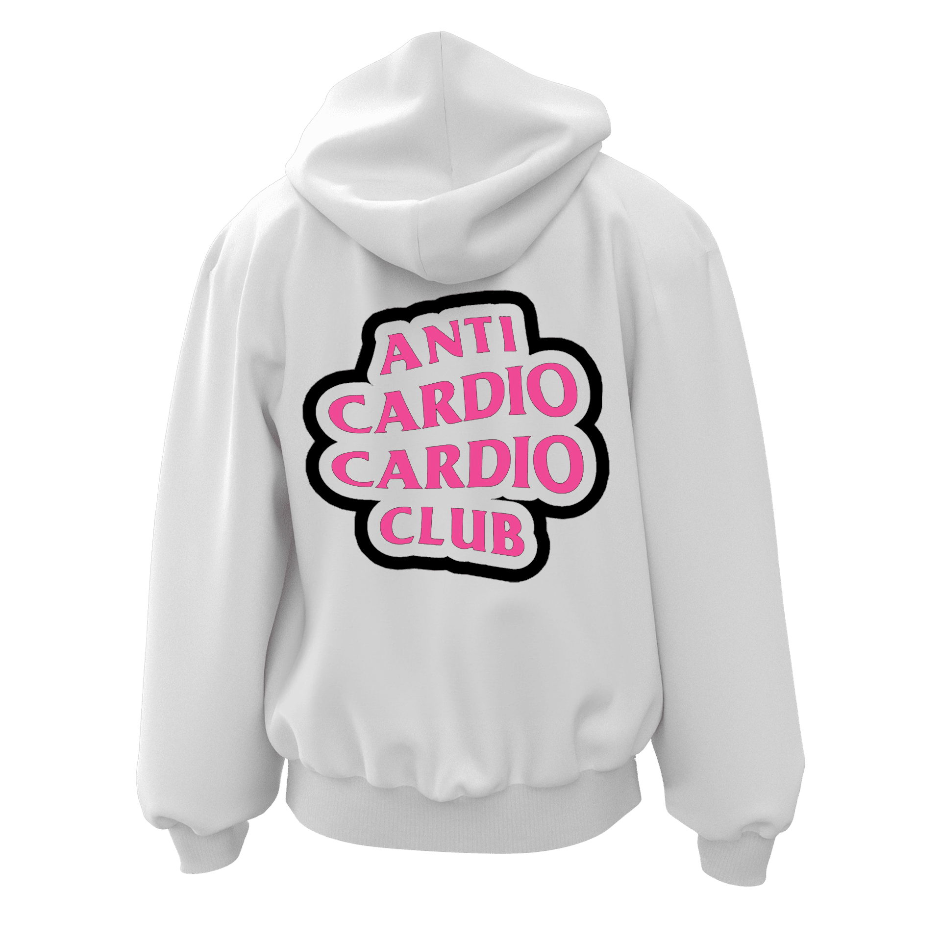Anti Cardio Club Ön Ve Arka  Baskılı  Gothic Series (Unisex Fermuarlı Hoodie )