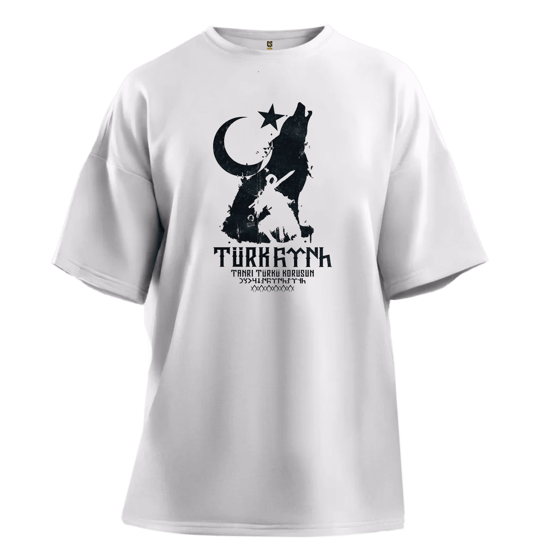 Tanrı Türkü Korusun  Ön Baskılı (Unisex Tişört)
