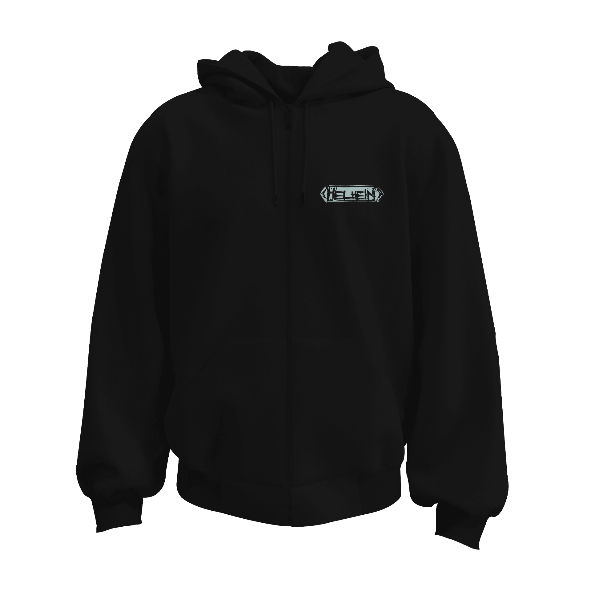 Helheim  Ön Ve Arka  Baskılı  Nordic Series (Unisex Fermuarlı Hoodie )
