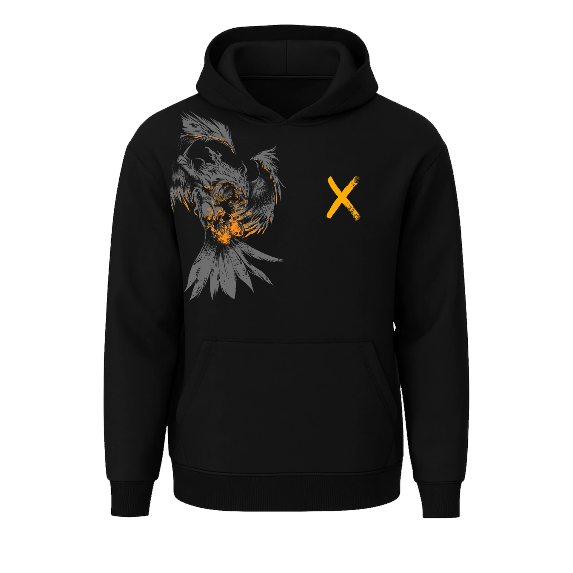 Goth Eagle Ön Baskılı  (Unisex Hoodie )