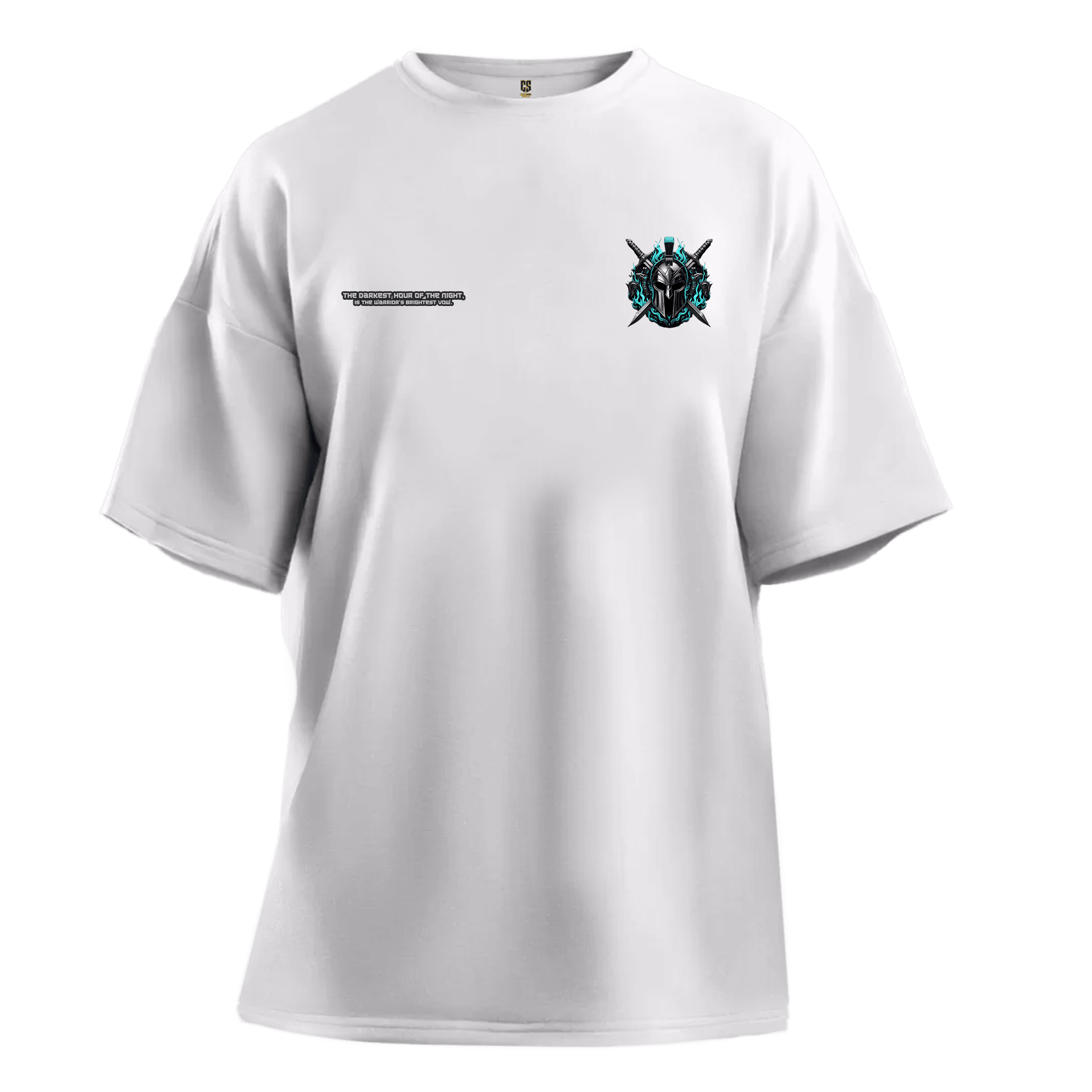  The darkest hour of the night, is the warrior's brightest vow Ön ve Arka Baskılı (Unisex Tişört)