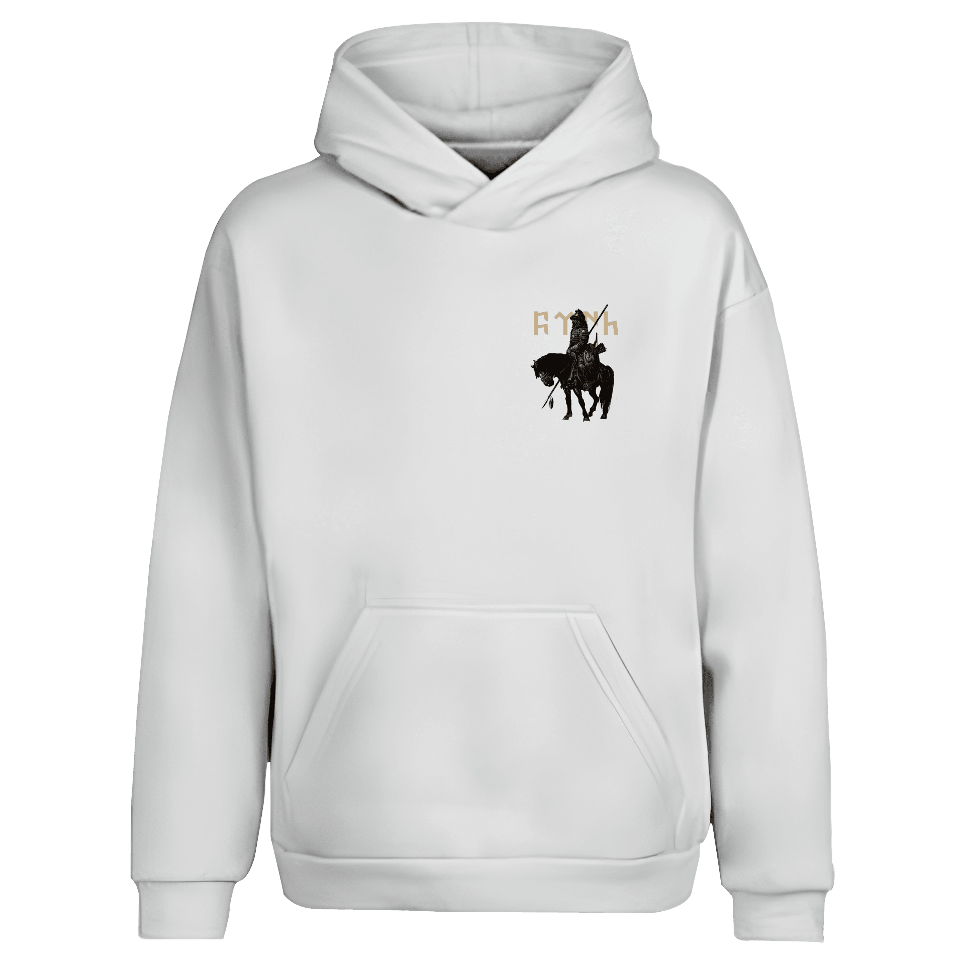 Türk Hakanı Ön ve Arka Baskı   Baskılı (Unisex Kapüşonlu)