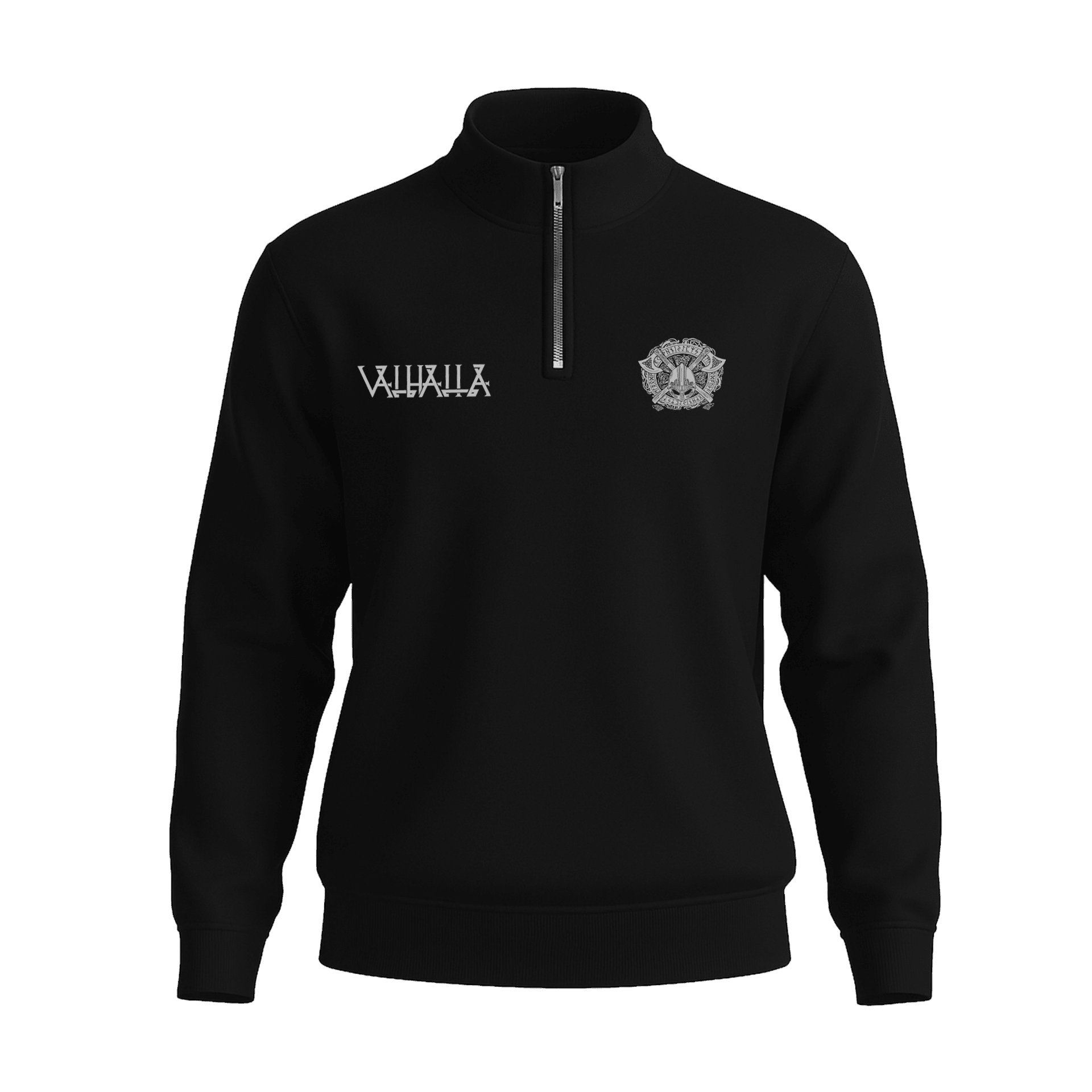 Valhalla   Ön Baskılı (Unisex Yarım Fermuarlı Sweat)