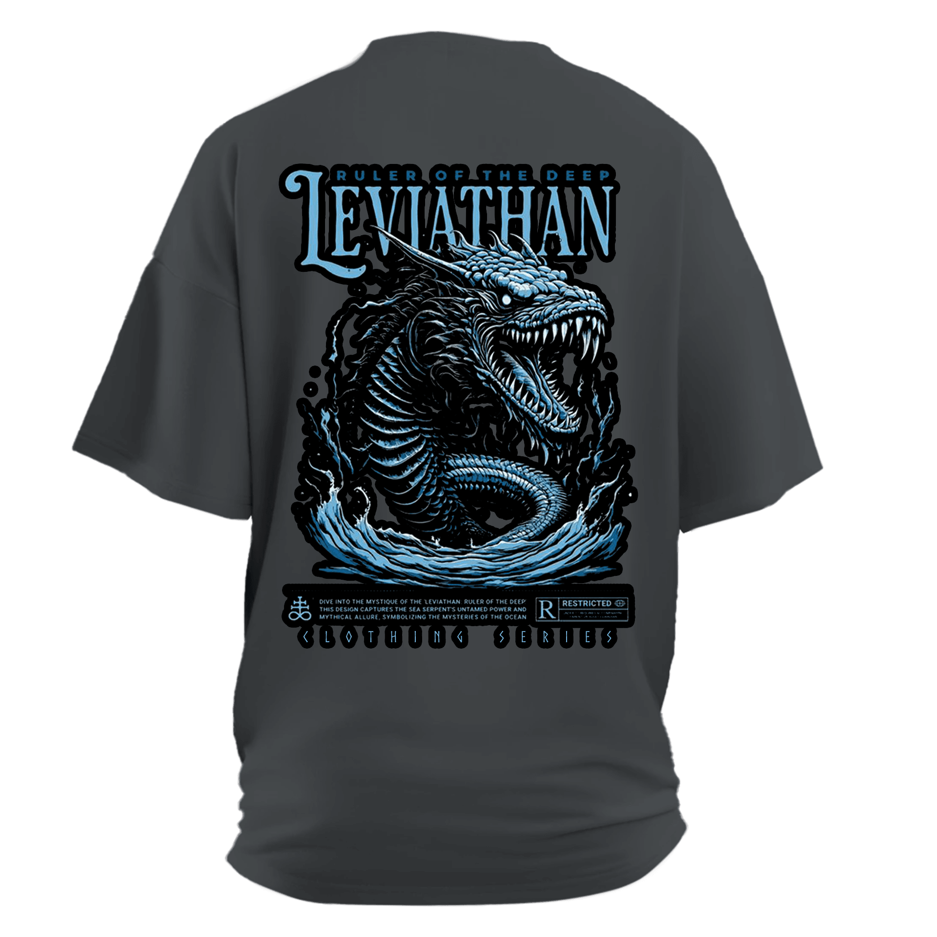 "Ruller Of The Deep Leviathan"  Ön Ve Arka Baskılı Nordic(Unisex Tişört)
