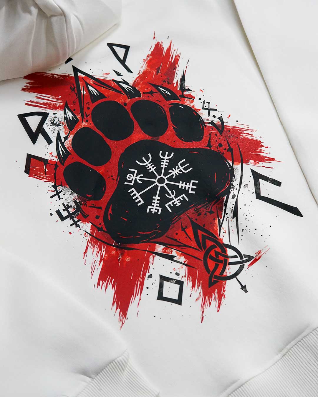 Feral Might  Ön Ve Arka Baskılı Nordic Series  (Unisex Hoodie )