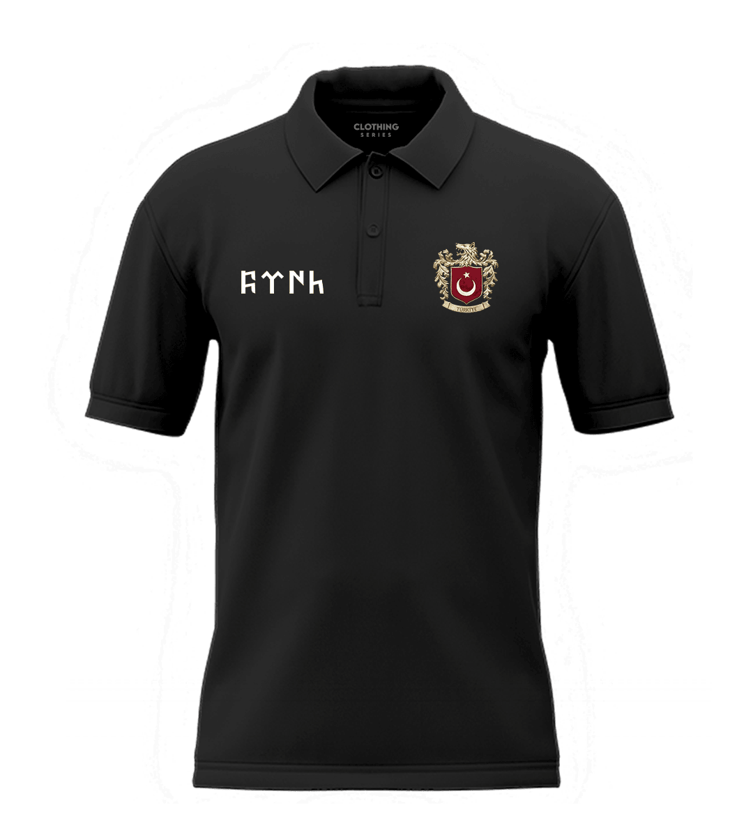 Türk Arma Ön Ve Arka Baskılı Türk Serisi (Unisex Polo Yaka)