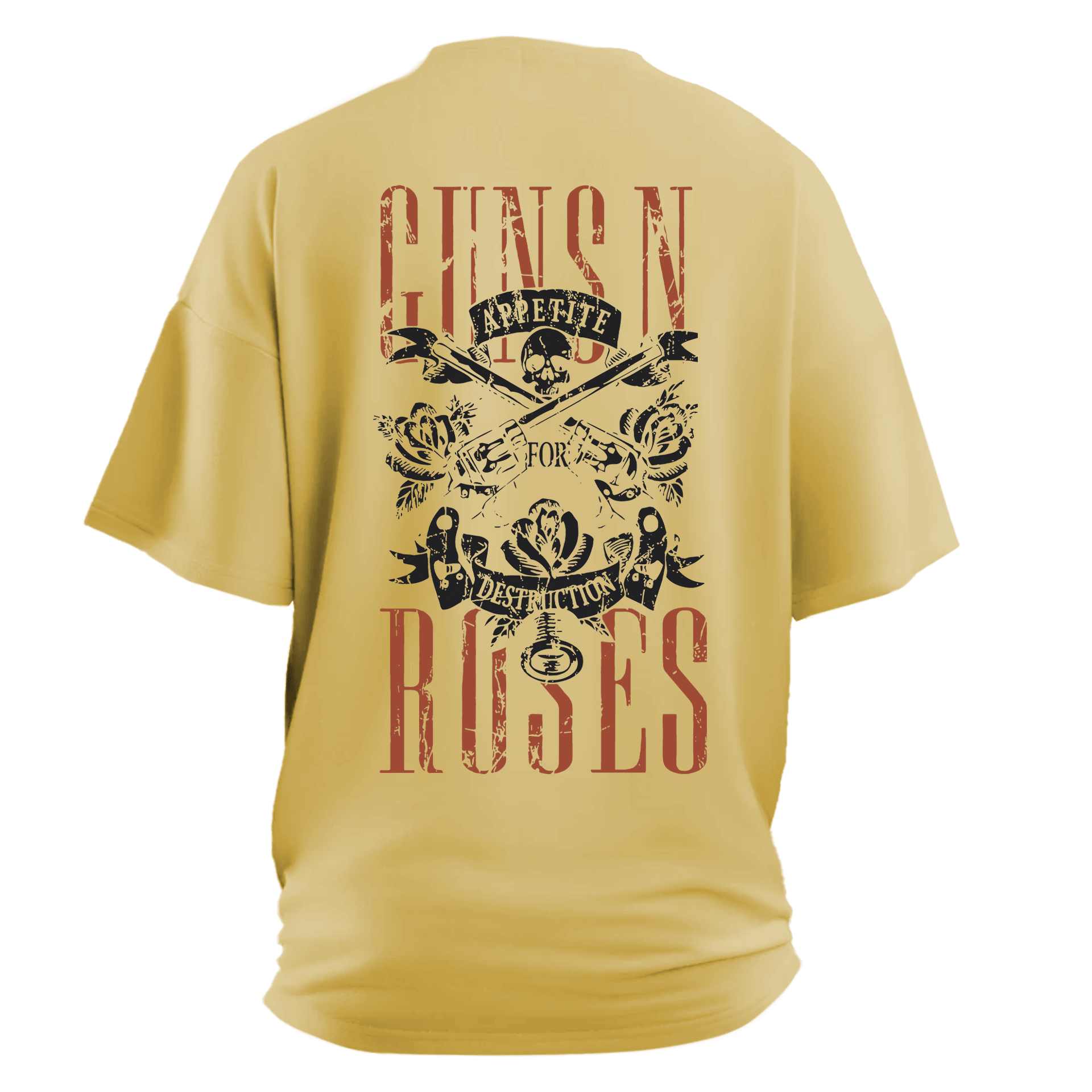 Guns N Roses V Ön Ve Arka Baskılı (Unisex Tişört )