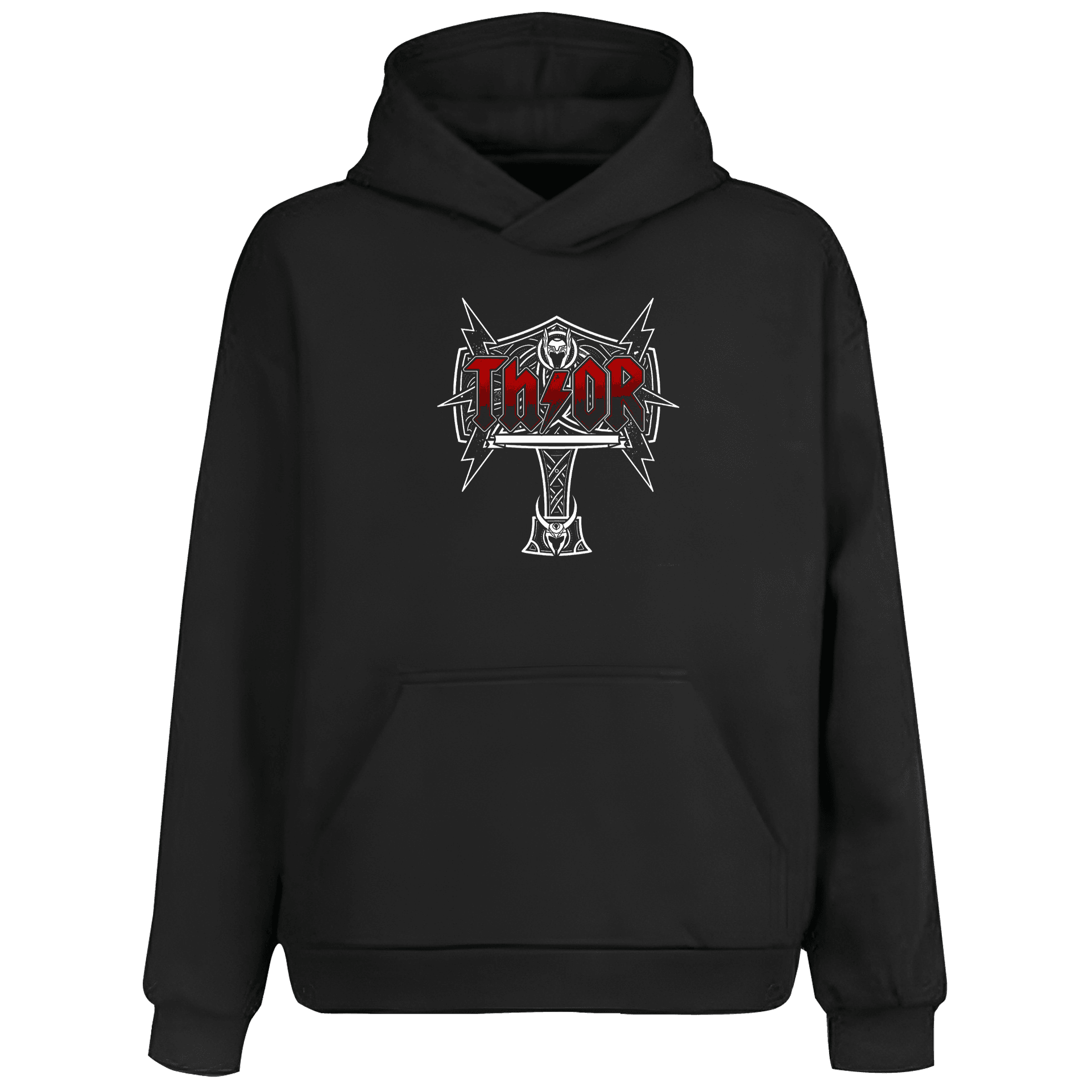 Thor Ön Ve Arka Baskılı Nordic  (Unisex Hoodie)