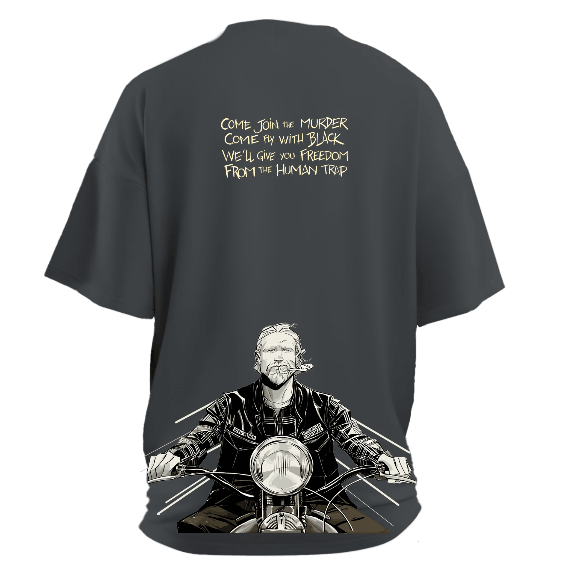 SoA Jax Teller Moto Series Ön Arka Baskılı (Unisex Tişört )