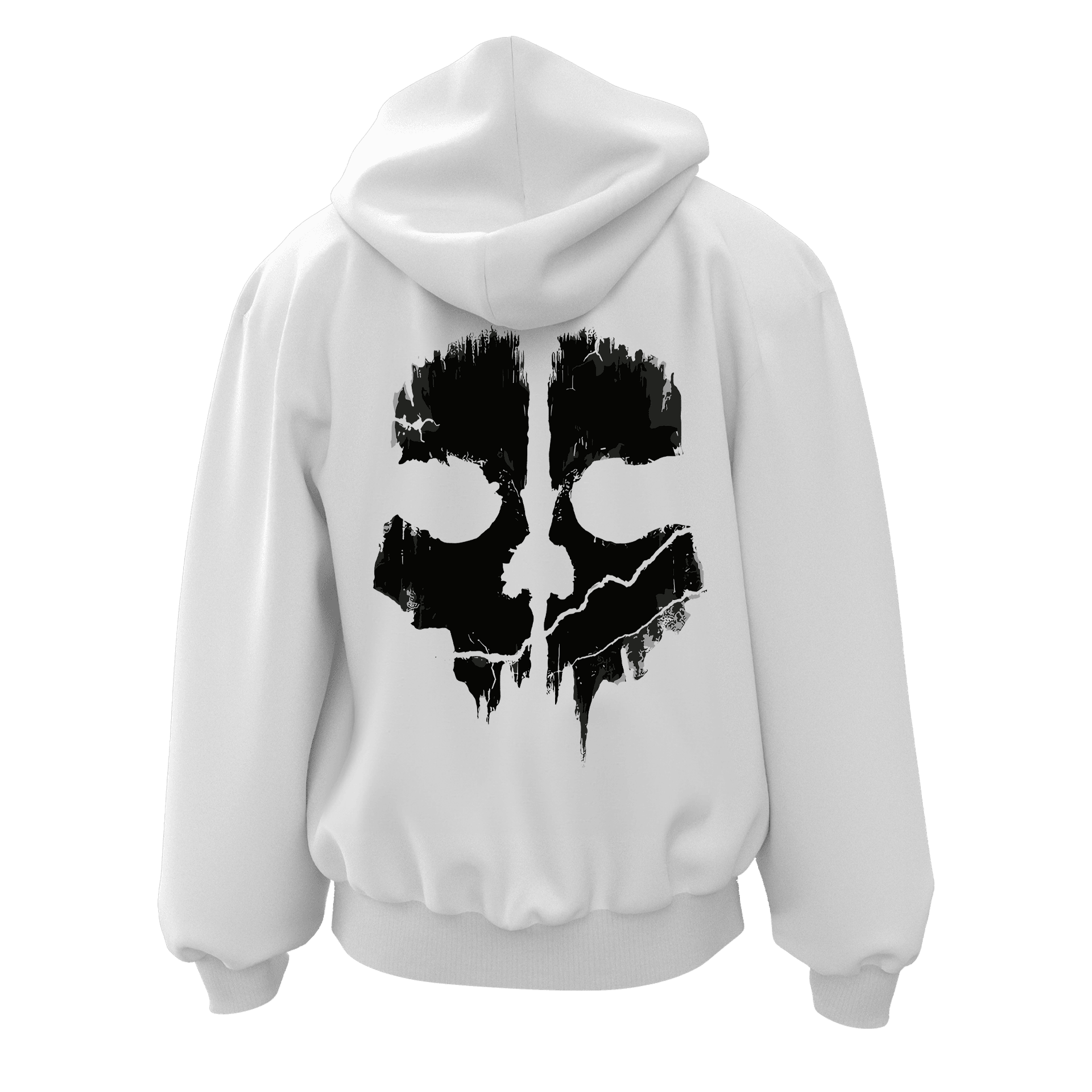 Ghost Ön ve Arka Baskılı Series   (Unisex Fermuarlı Hoodie )