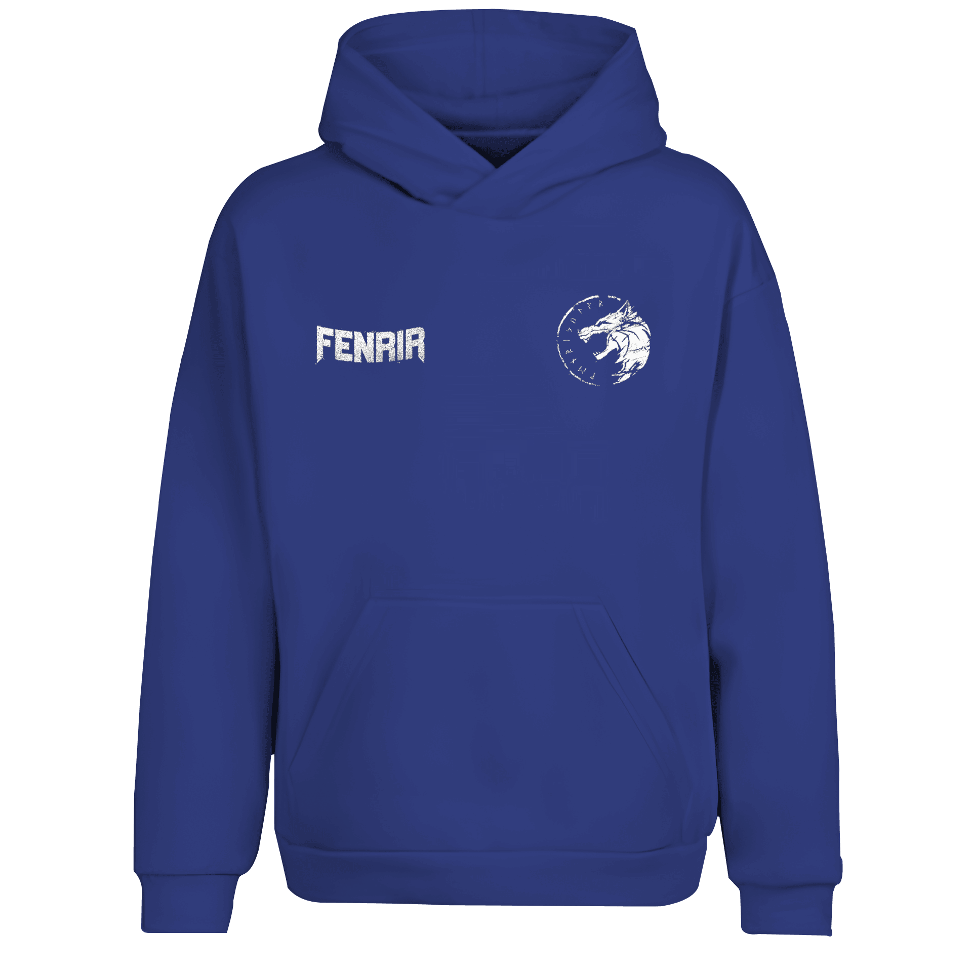 Fenrir Ön Ve Arka  Baskılı Nordic  (Unisex Hoodie)