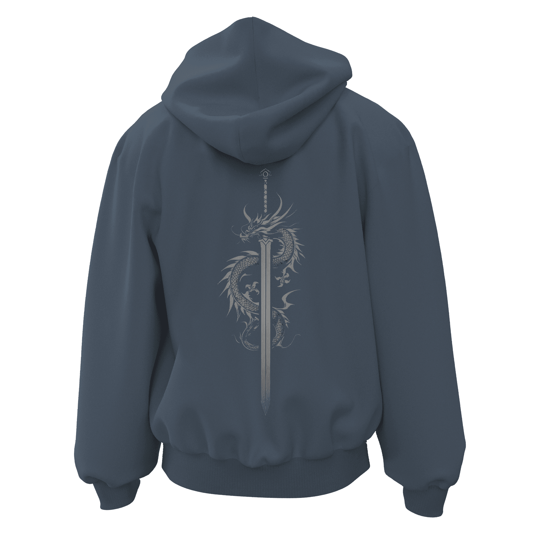 The sword is silent, the soul speaks, the coward dies, the brave shall burn   Ön Arka Baskılı  Warrior Series (Unisex Fermuarlı Hoodie )