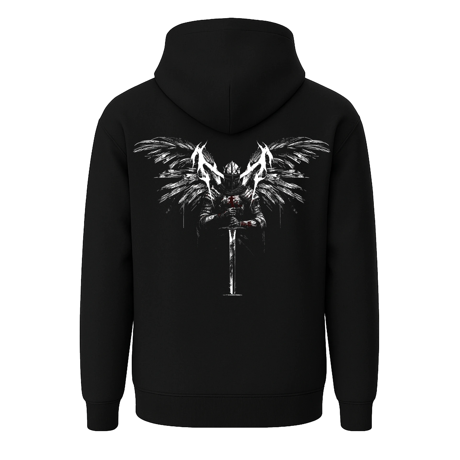 Winged Knight    Ön Ve Arka Baskılı (Unisex Hoodie )