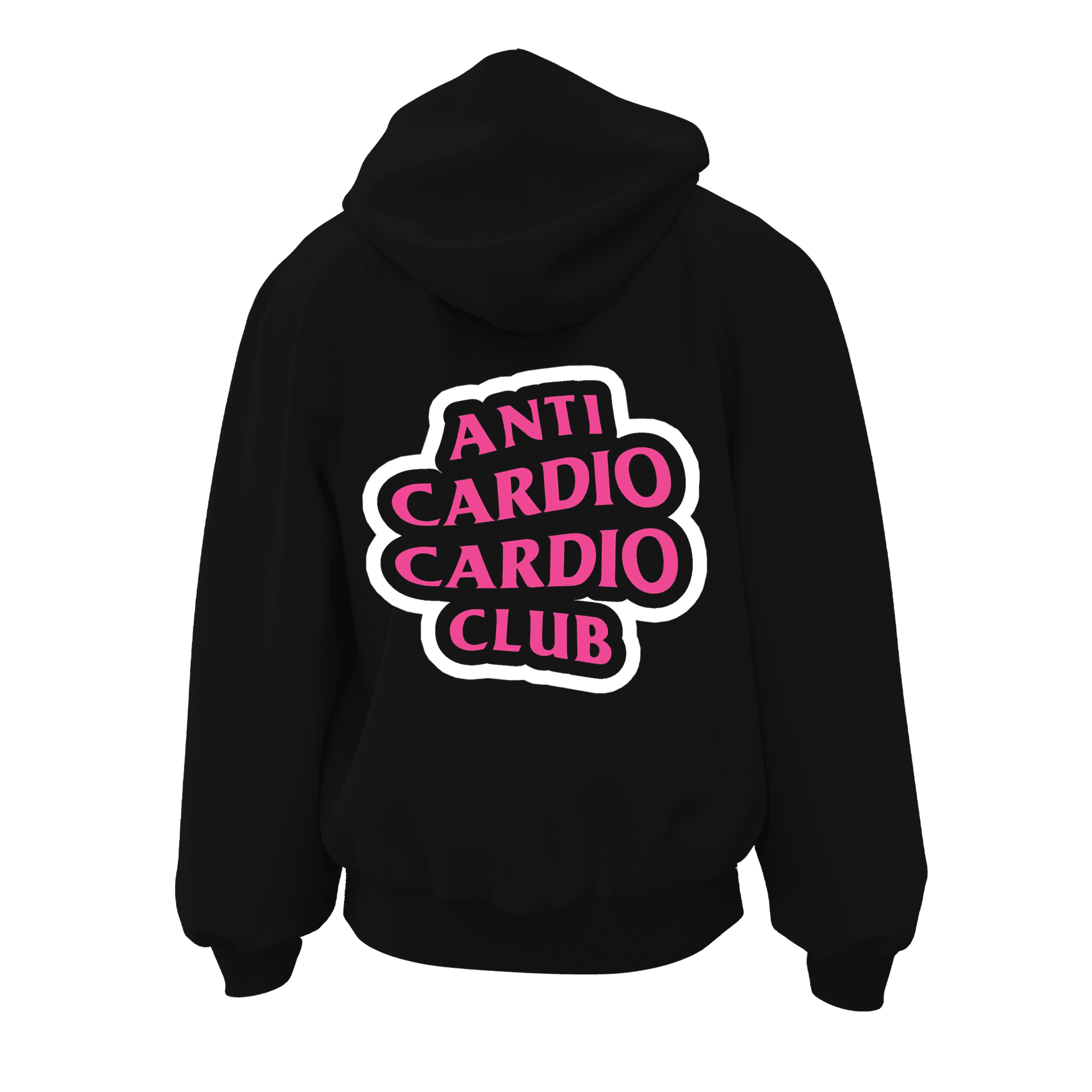 Anti Cardio Club Ön Ve Arka  Baskılı  Gothic Series (Unisex Fermuarlı Hoodie )
