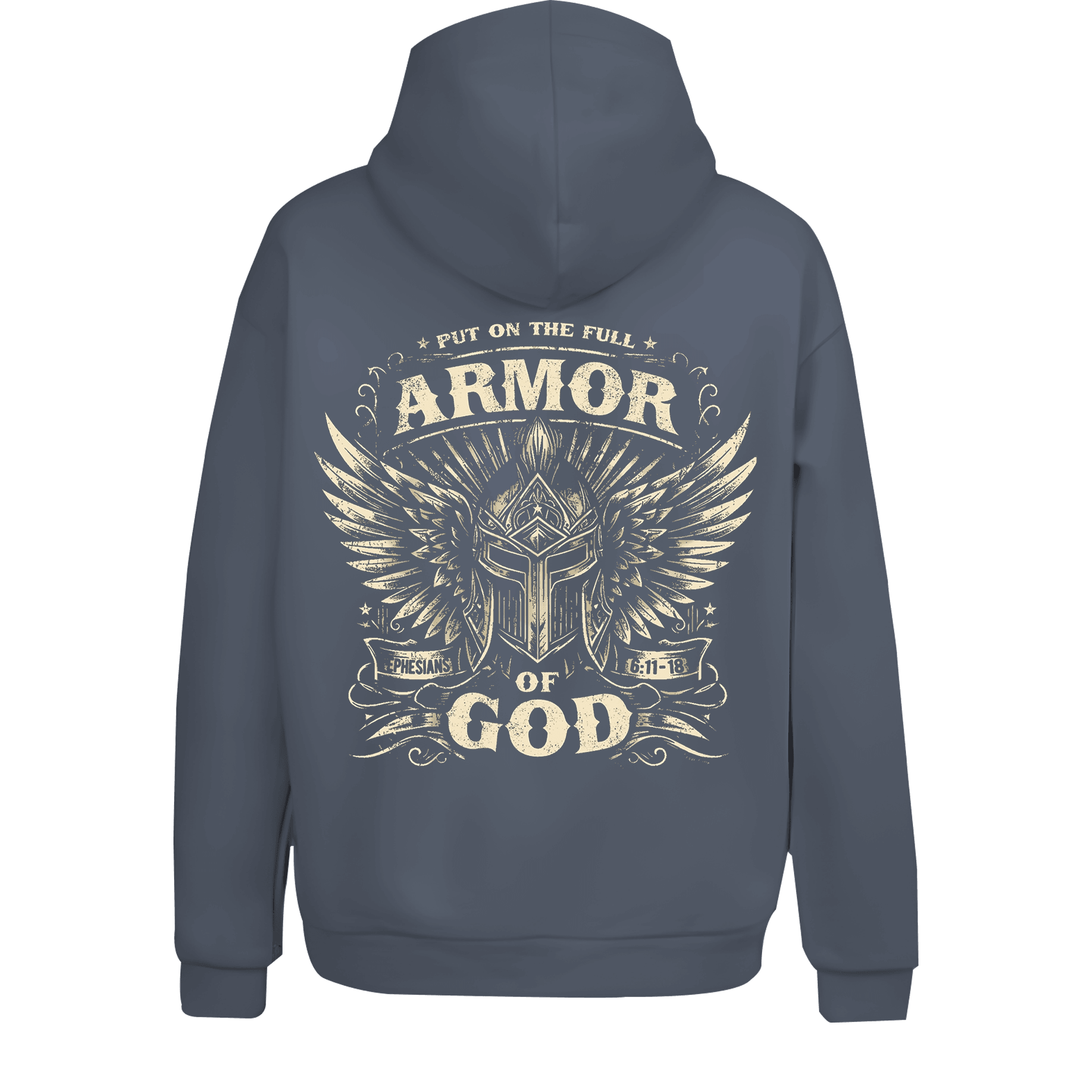 Armor Of God  Ön ve Arka  Baskılı  Warrior Series (Unisex Hoodie )