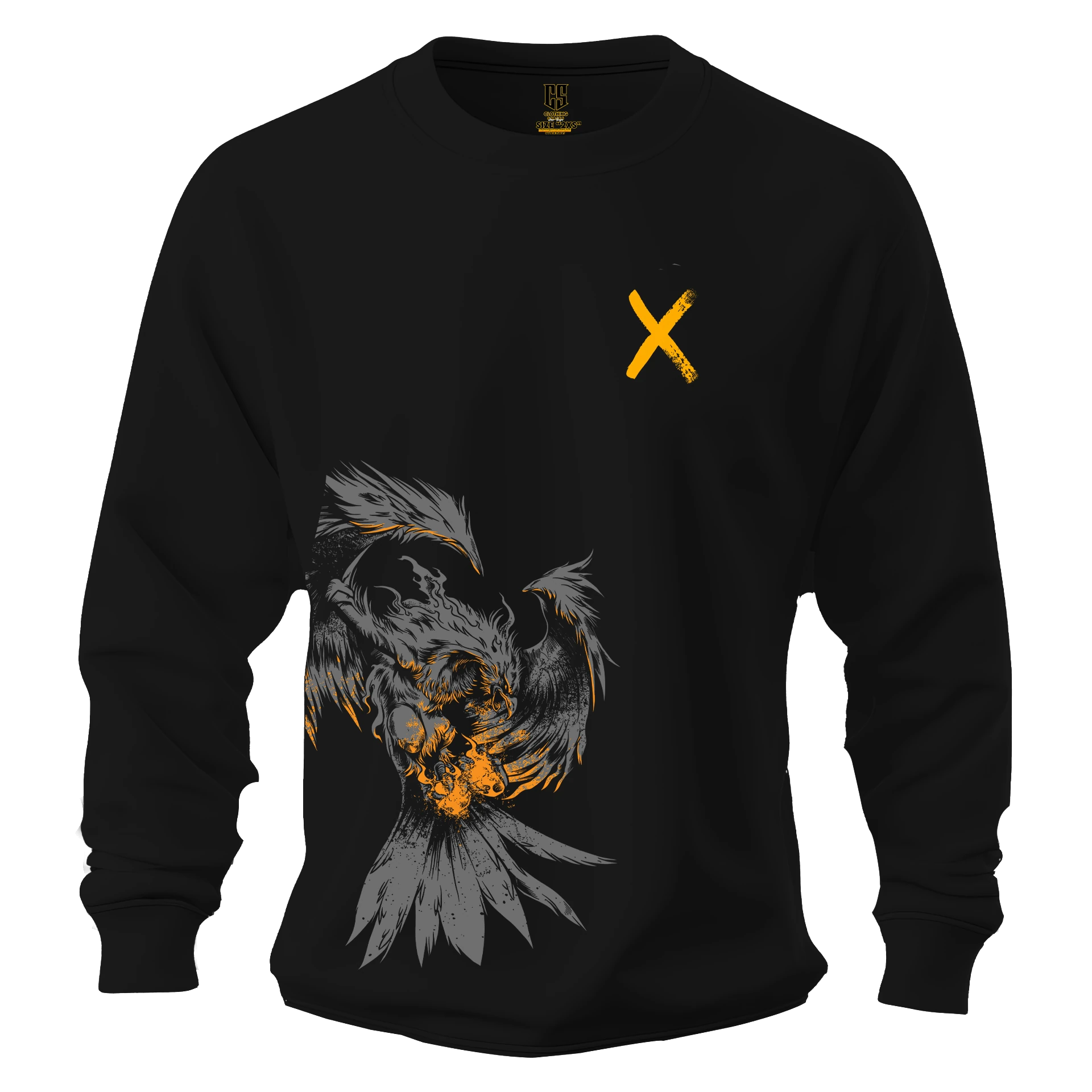 Goth Eagle Ön Baskılı  (Unisex Sweatshirt)