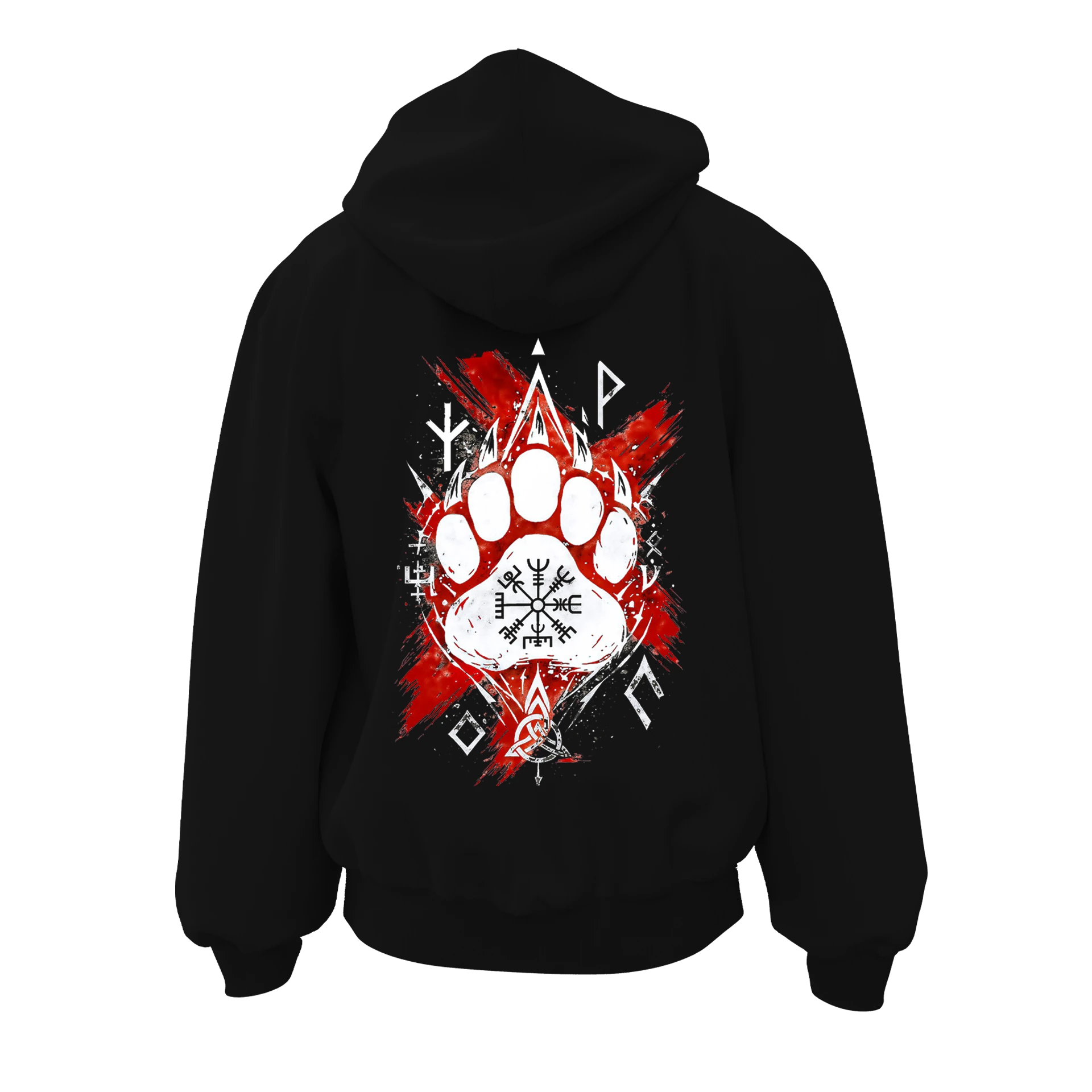   Feral Might Ön Ve Arka Baskılı  Nordic Series  (Unisex Fermuarlı Hoodie )