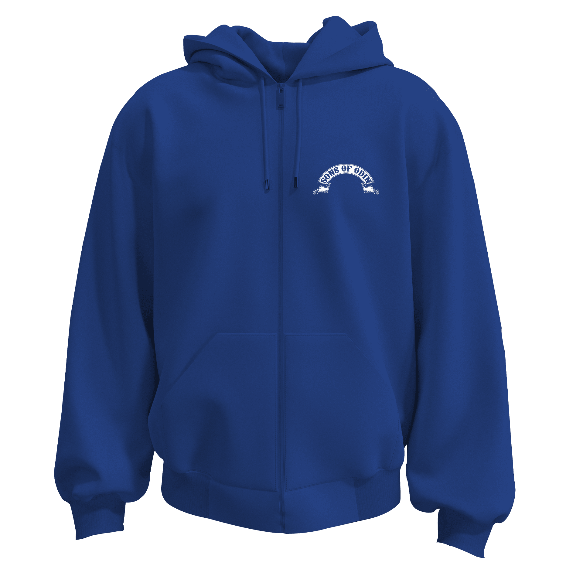 Sons of Odin Valhalla  Ön Baskılı Nordic  (Unisex Fermuarlı Hoodie)