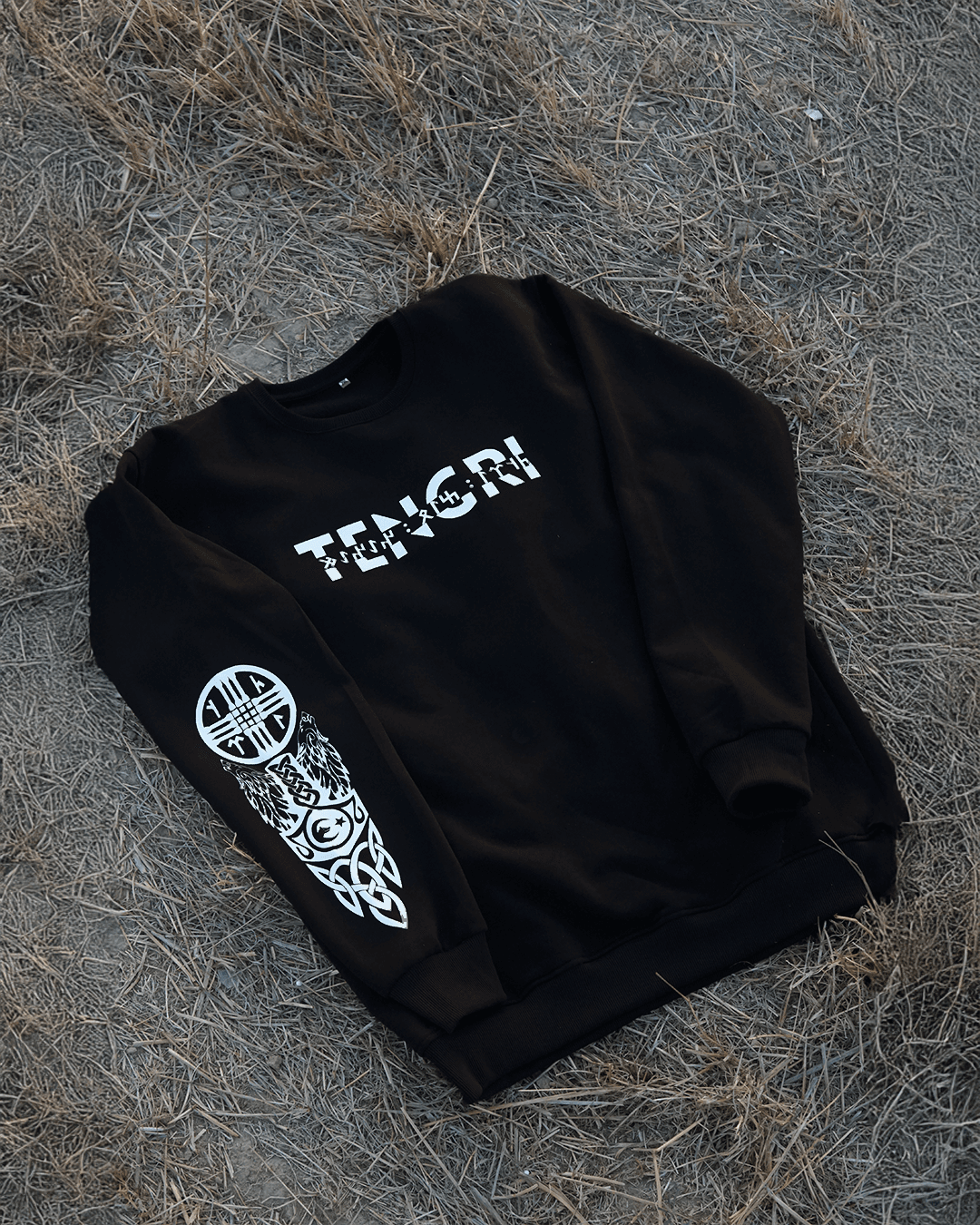 Tengri Ön ve Kol Baskılı  (Unisex Sweatshirt)