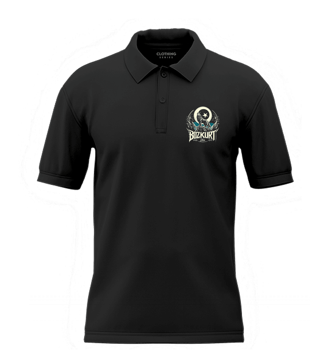 Bozkurt  Ön  Baskılı Türk Serisi (Unisex Polo Yaka)
